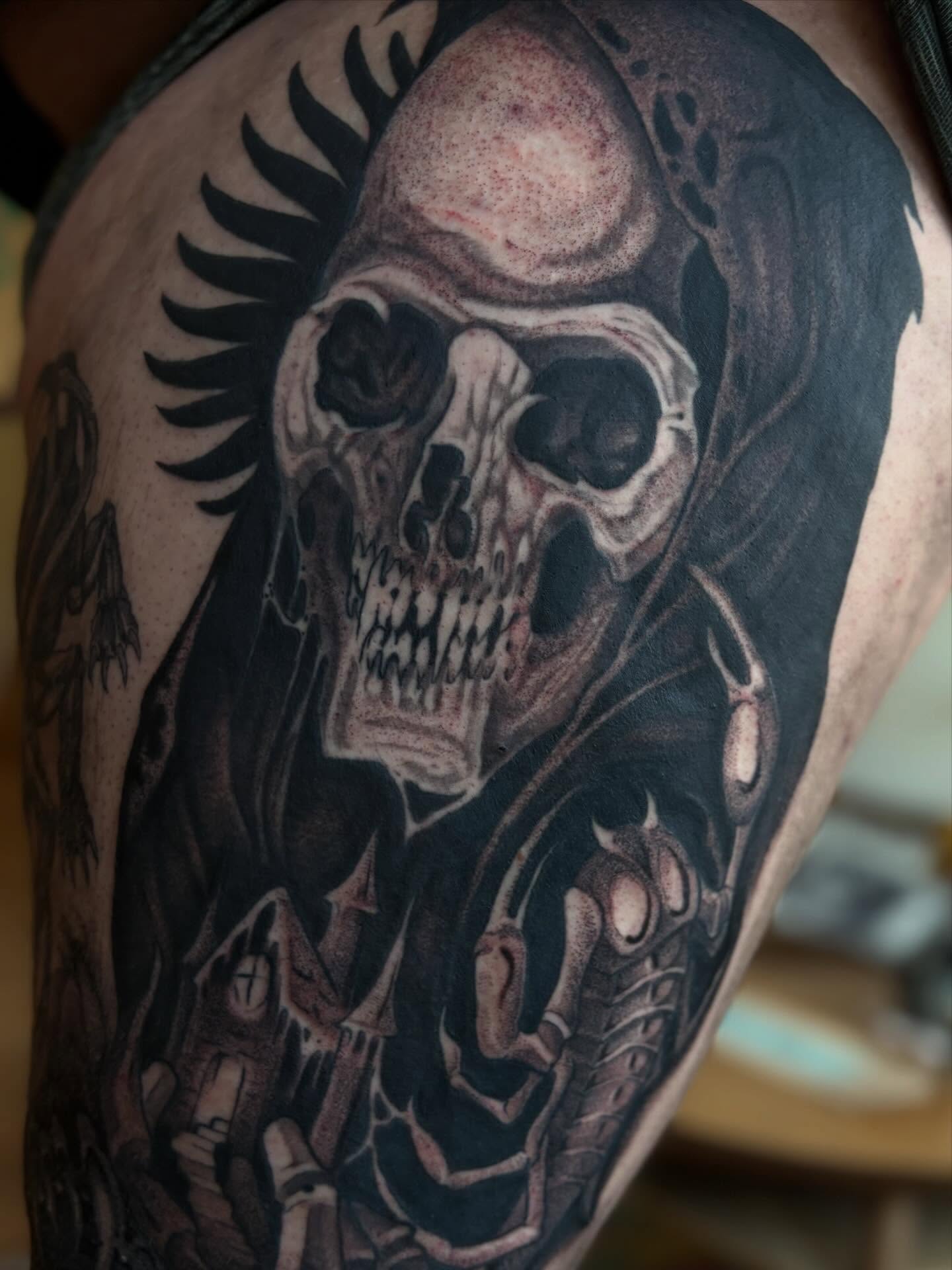 Tattoo by @seanbaldwintattoos — dark_realism