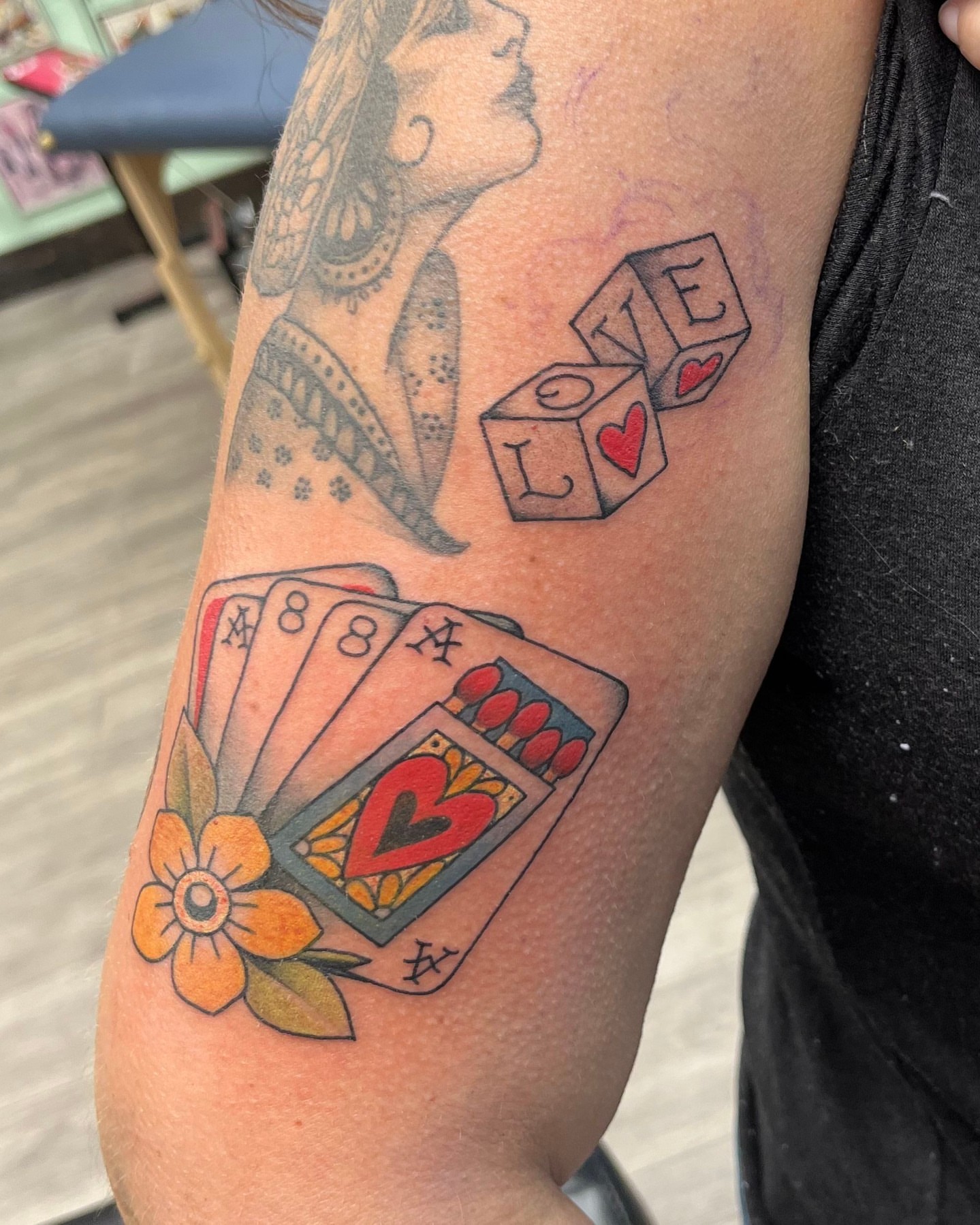 Tattoo by @leith_tattoo — american_traditional, dotwork