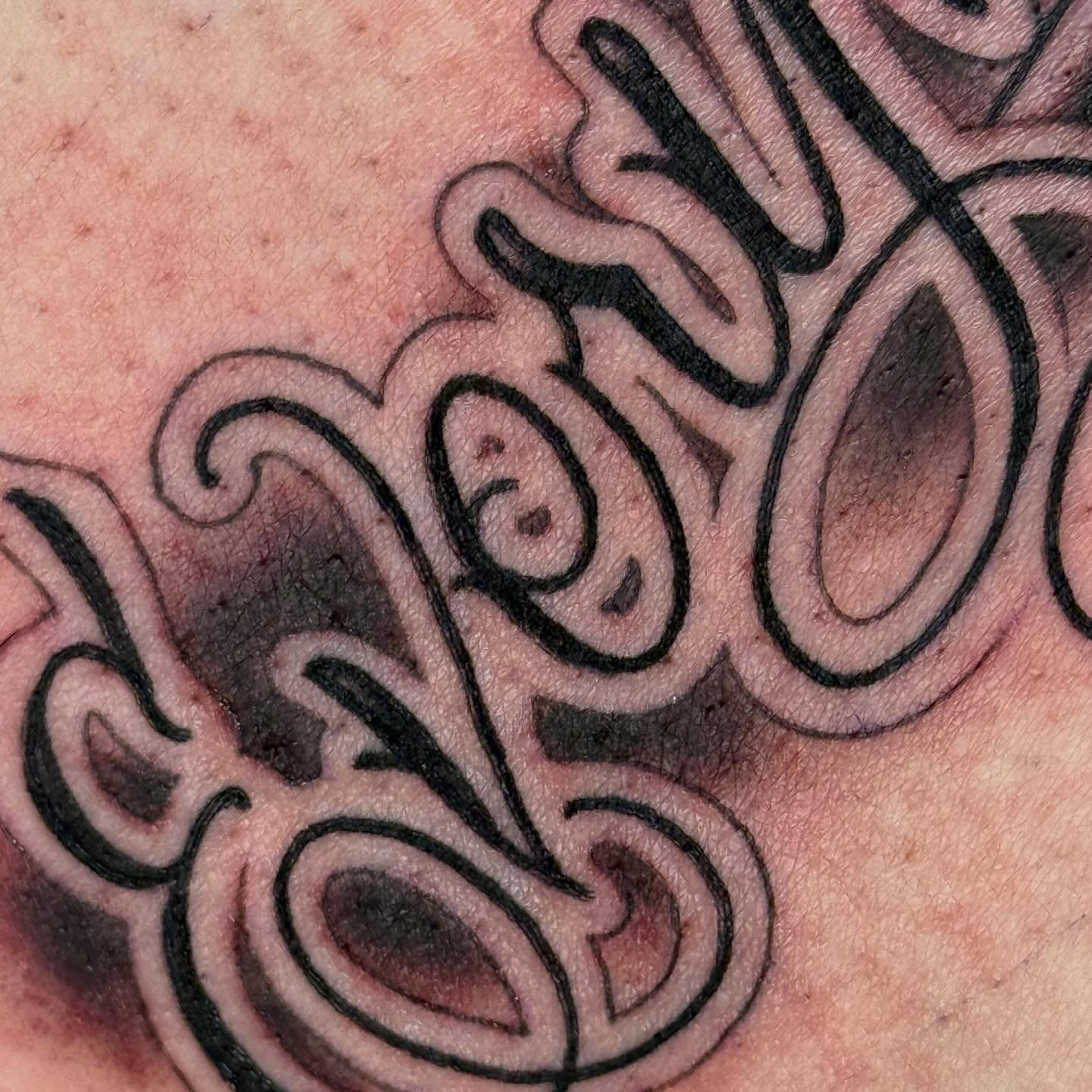 Tattoo by @meg.cant.tat — lettering_script