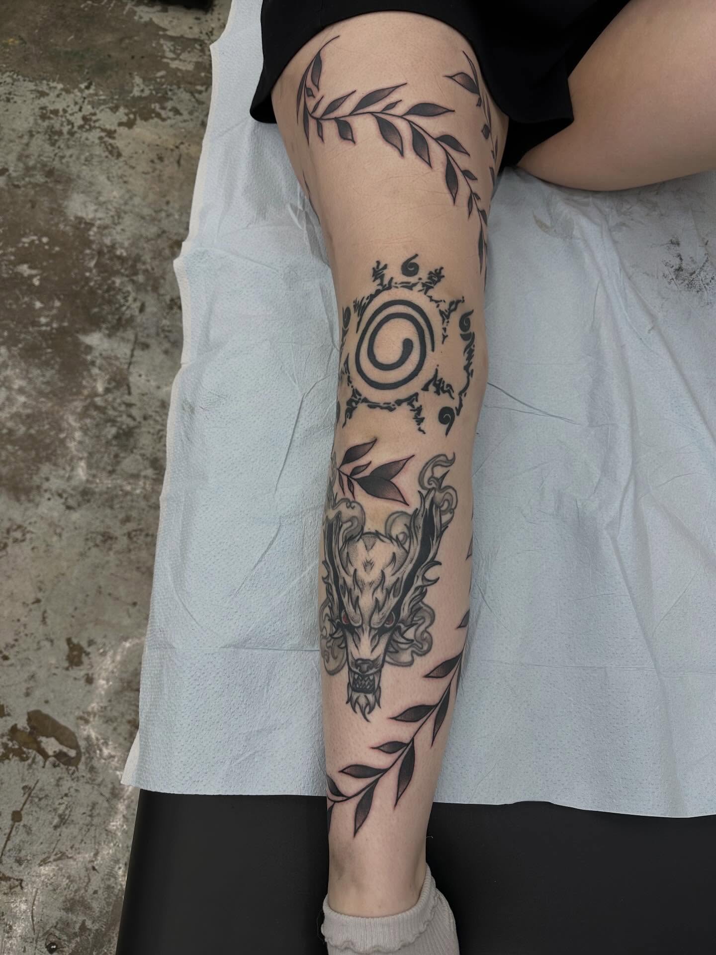 Tattoo by @ugh_mychaela โ black_and_grey