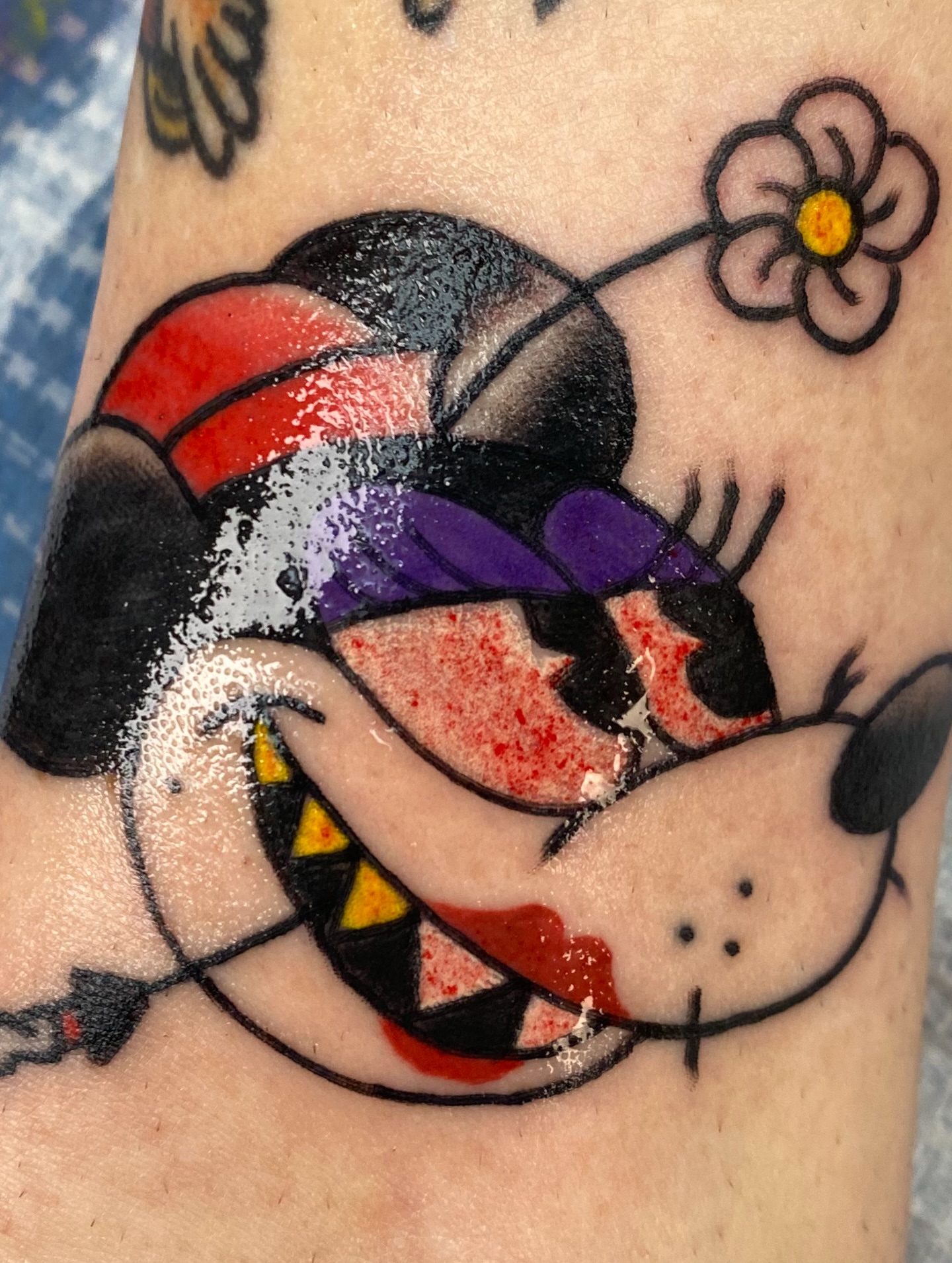 Tattoo by @hogtowntattoo — dotwork