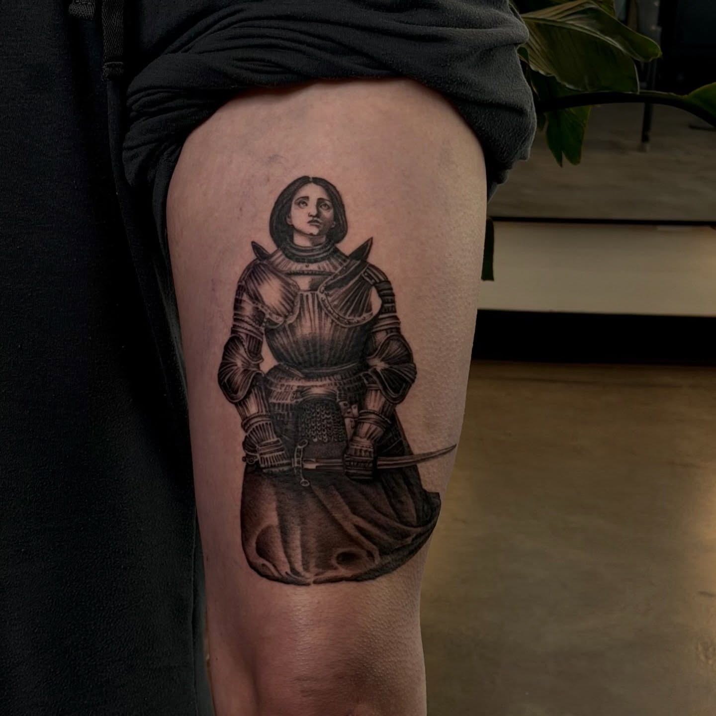 Tattoo by @joe.cruz_tattoos — realism, black_and_grey