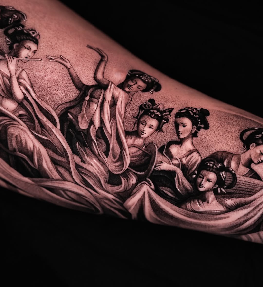 Tattoo by @tattooist_steven — japanese_irezumi, black_and_grey