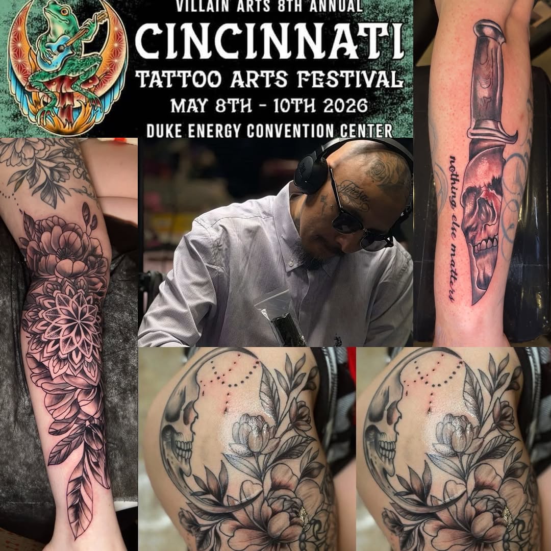 Tattoo by @painandpleasuretattoos505 — black_and_grey, chicano