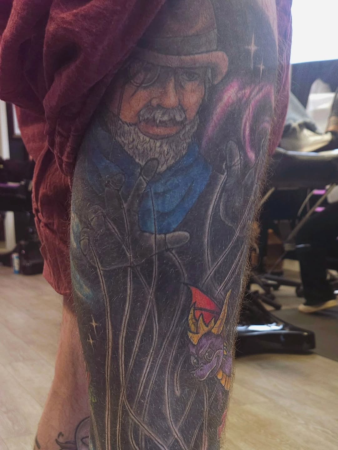 Tattoo by @shelbystattoos β realism, black_and_grey