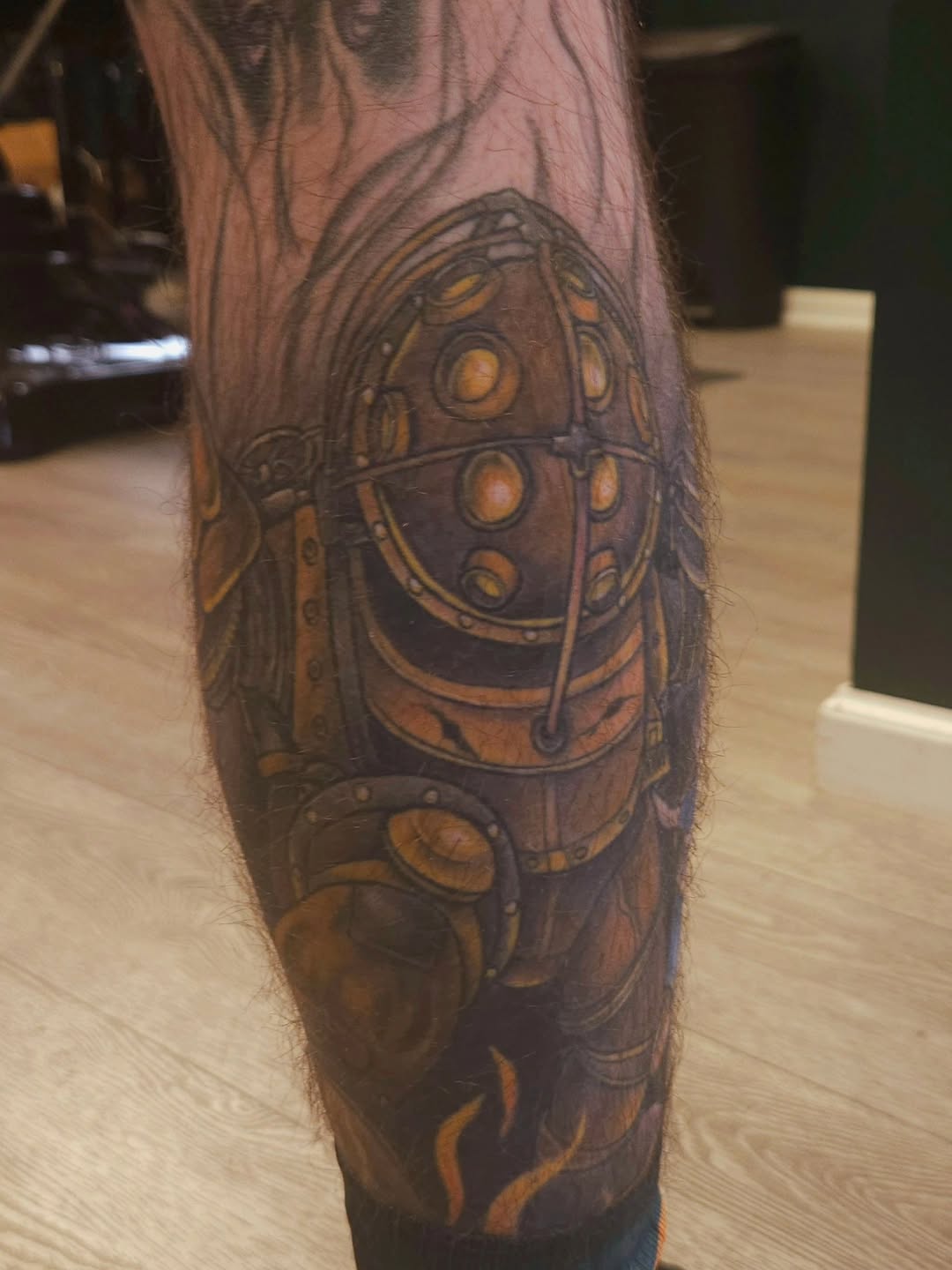 Tattoo by @shelbystattoos β realism, black_and_grey