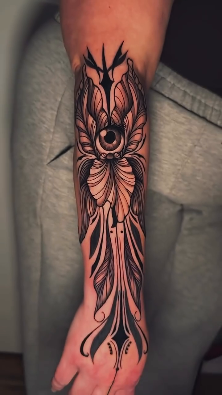 Tattoo by @ditchwitchtattoos — black_and_grey, geometric