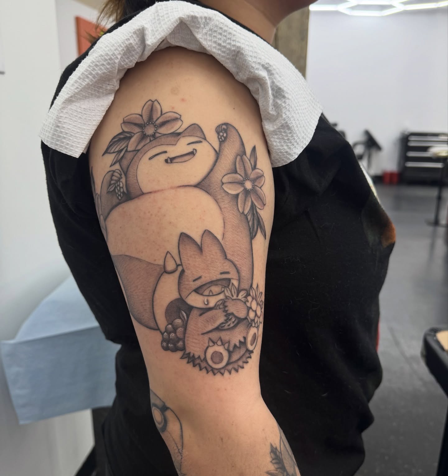 Tattoo by @zeebrruh_ — dotwork, black_and_grey