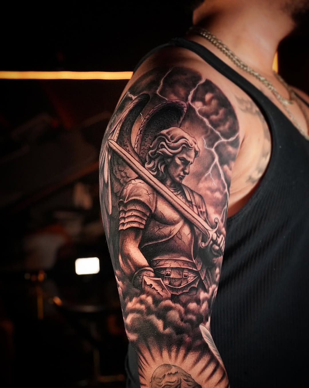 Tattoo by @chrisraymyerstats — realism, black_and_grey