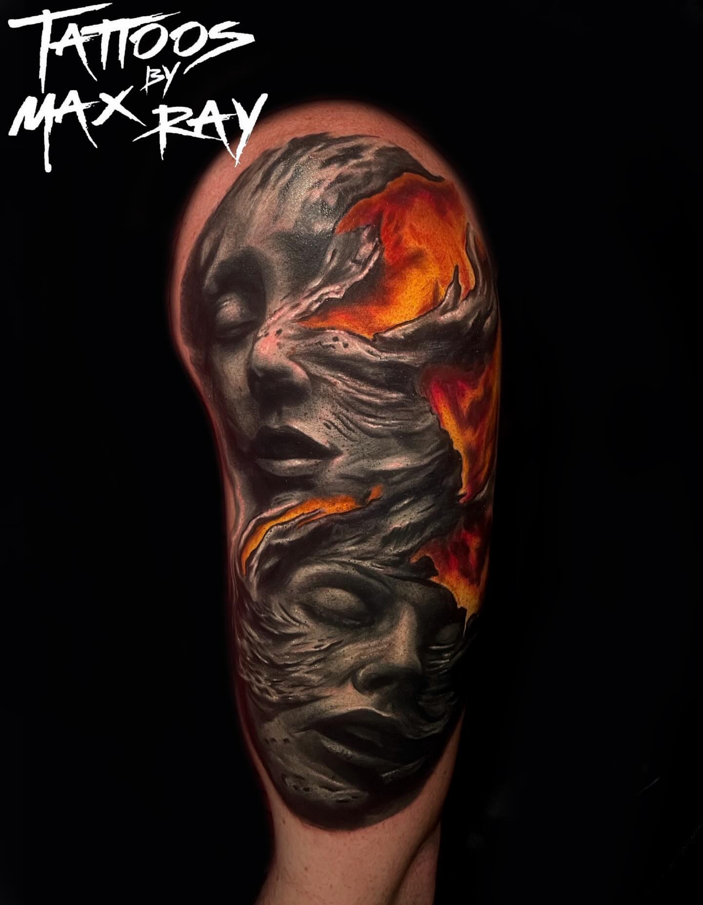 Tattoo by @maxraytattoos — dark_realism