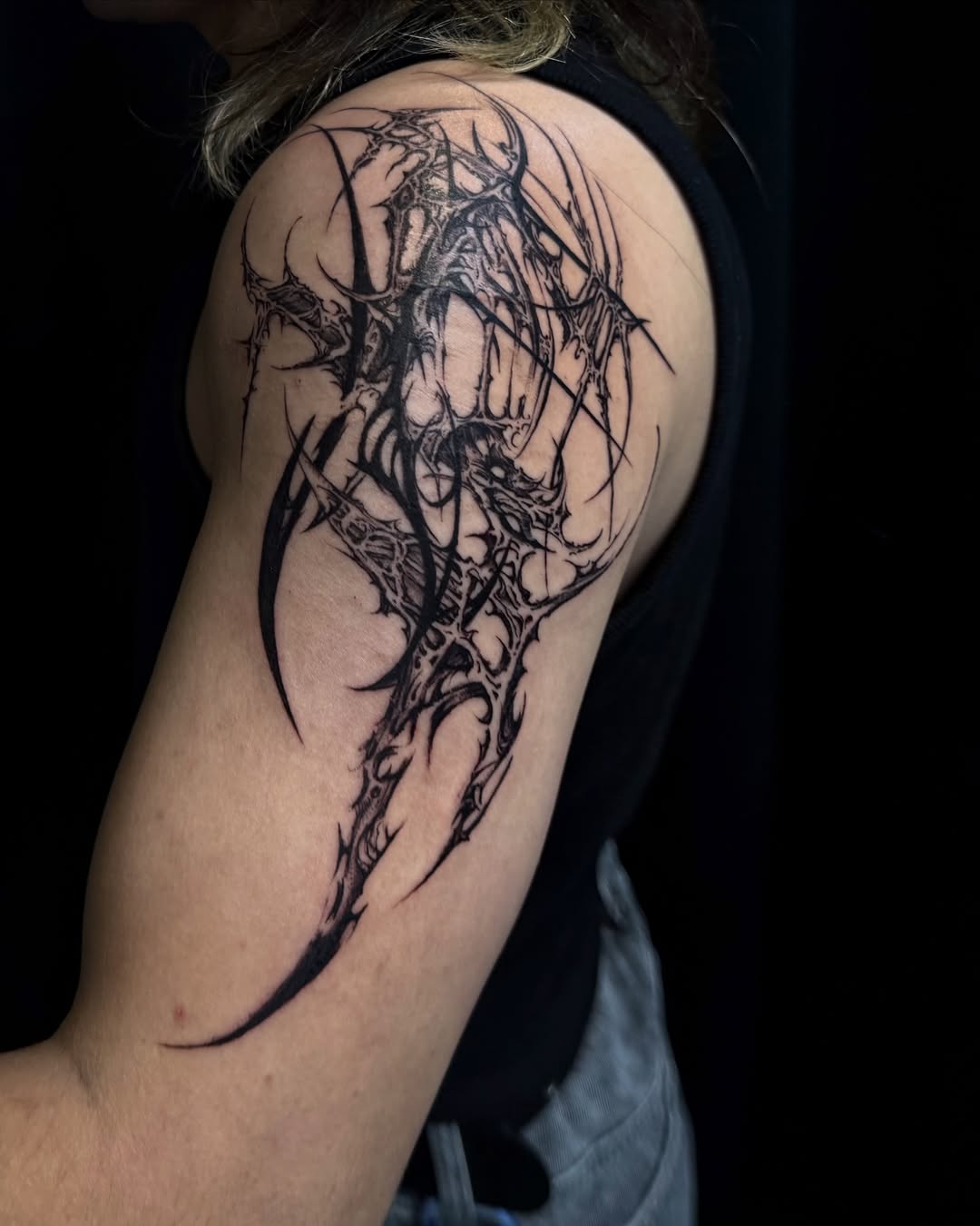 Tattoo by @geetat7 — blackwork, ornamental