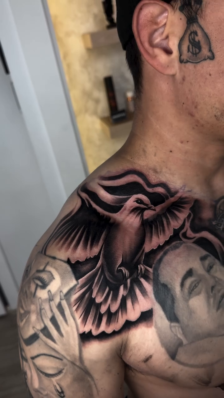 Tattoo by @ghostinkzz β realism, black_and_grey