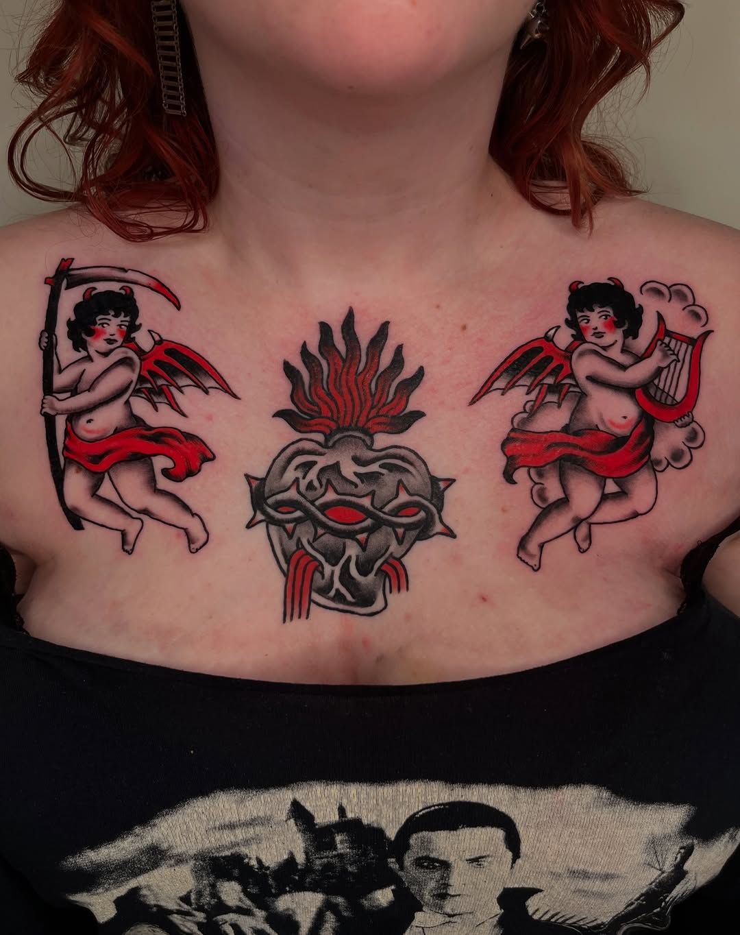 Tattoo by @kehrmie — american_traditional, black_and_grey