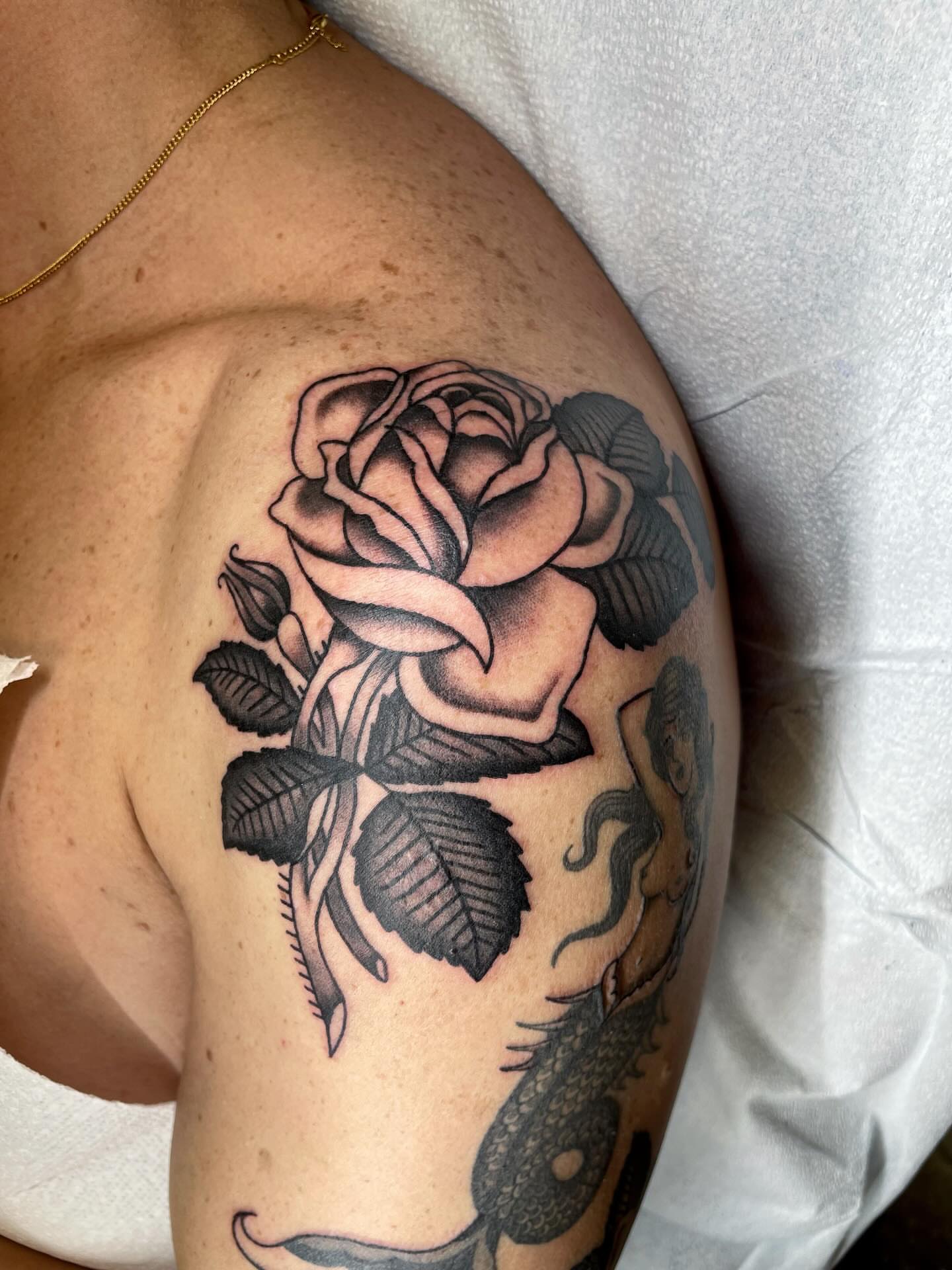Tattoo by @toniaraye_tattoo — black_and_grey, realism