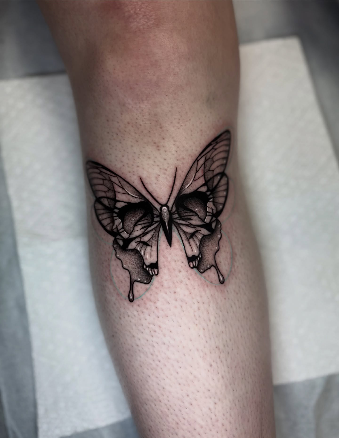 Tattoo by @kys_ink — black_and_grey, geometric