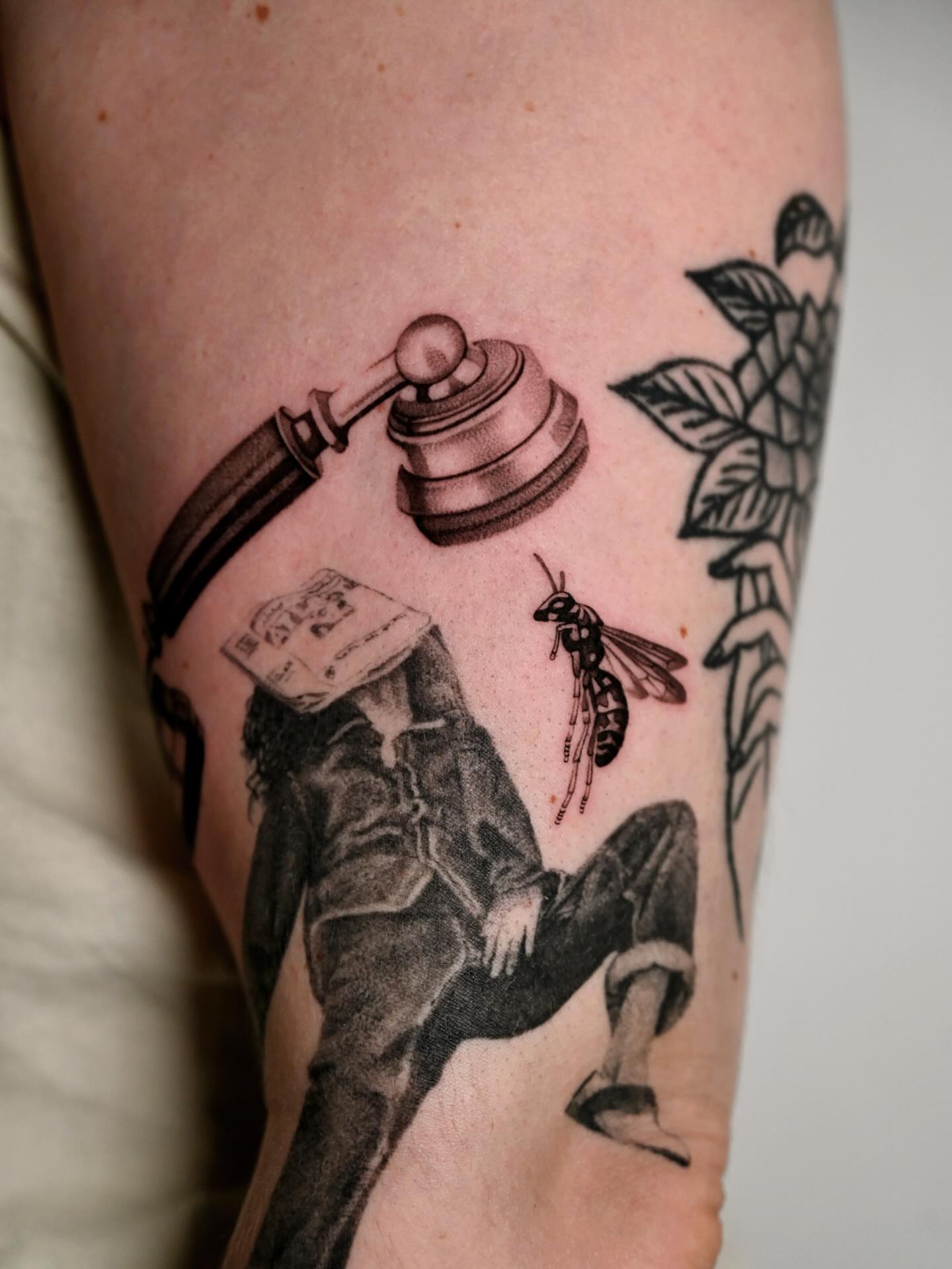Tattoo by @domcozzaart — black_and_grey, realism