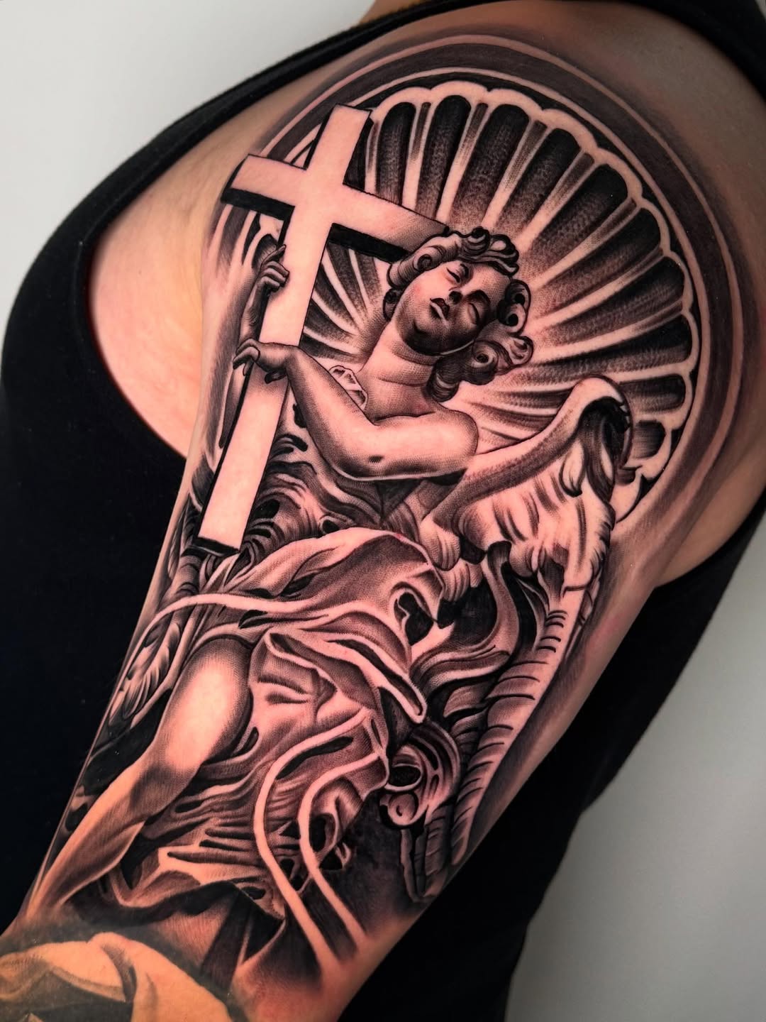 Tattoo by @saeso___ — realism, black_and_grey