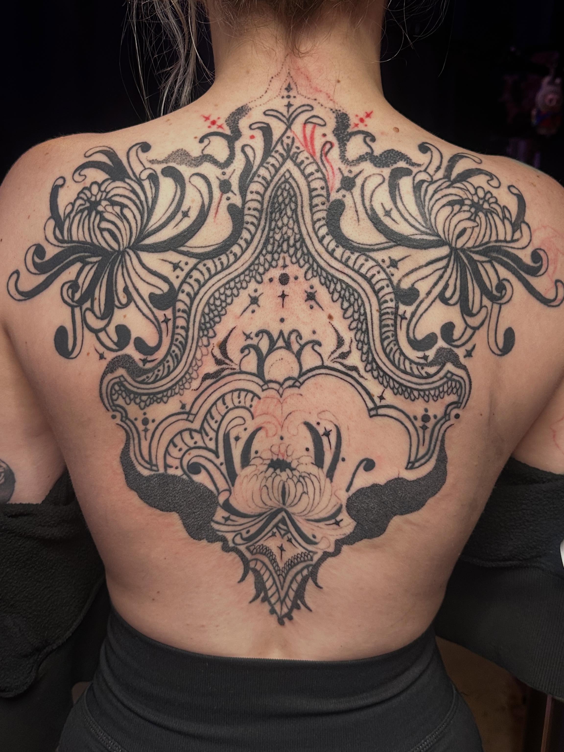 Tattoo by @ladyparaffin — ornamental