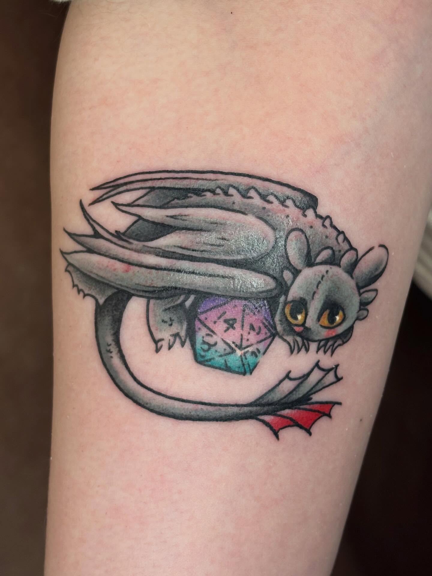 Tattoo by @daffstattoos_ — new_school, anime