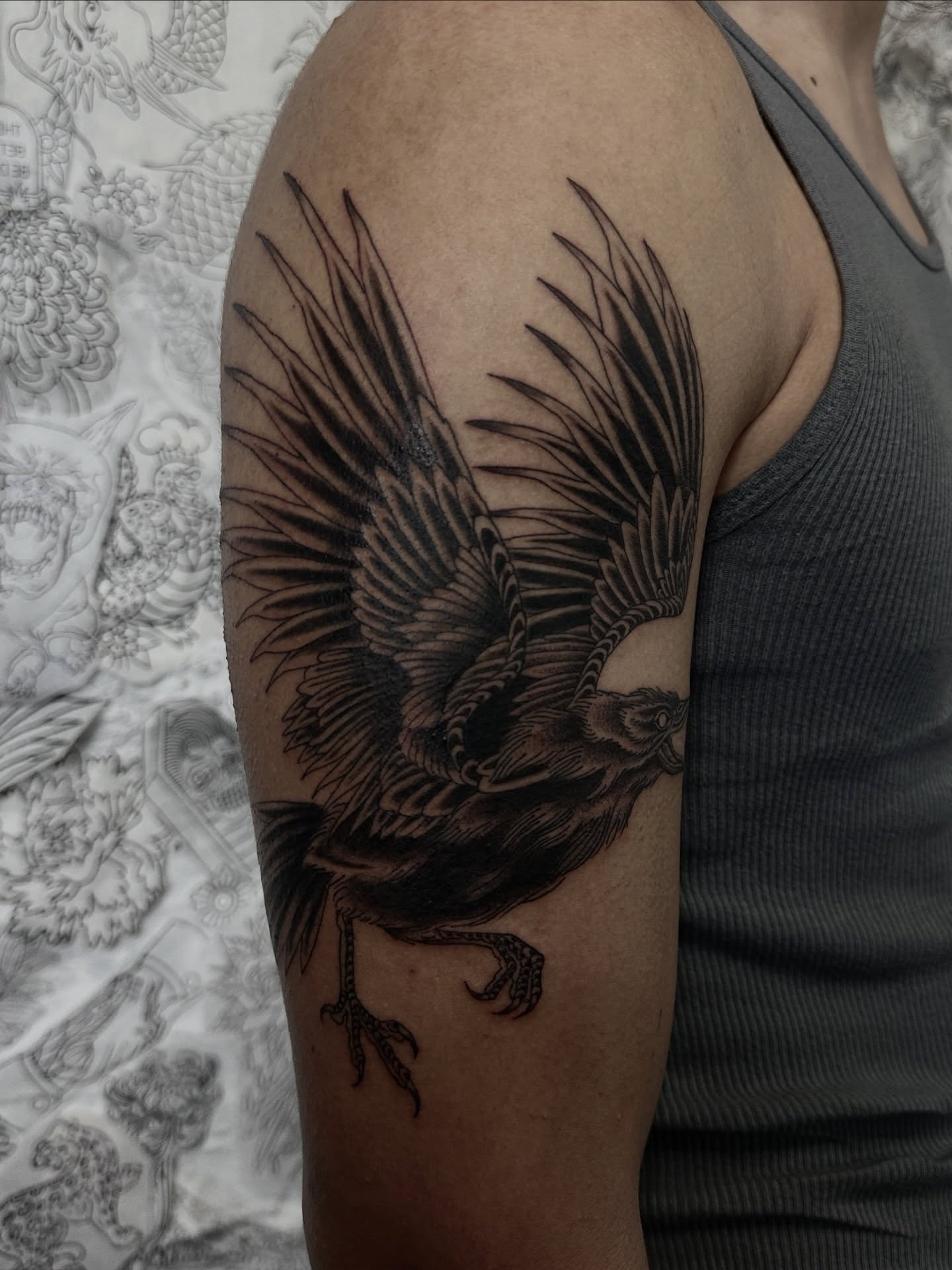 Tattoo by @countmia — black_and_grey
