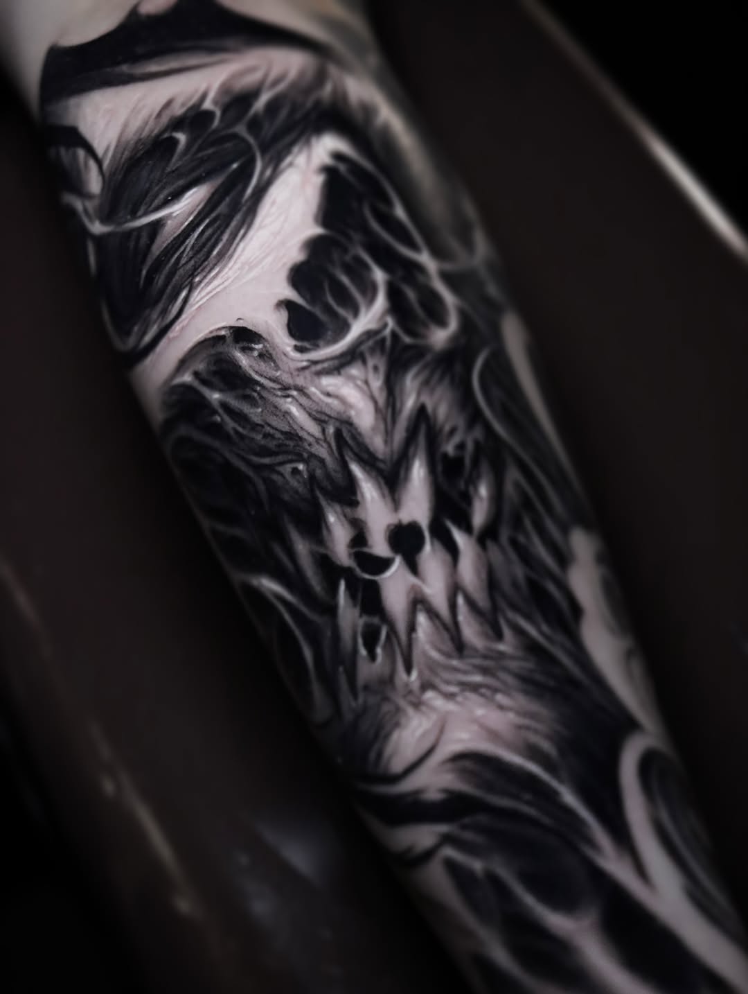 Tattoo by @josecruzart — dark_realism, black_and_grey