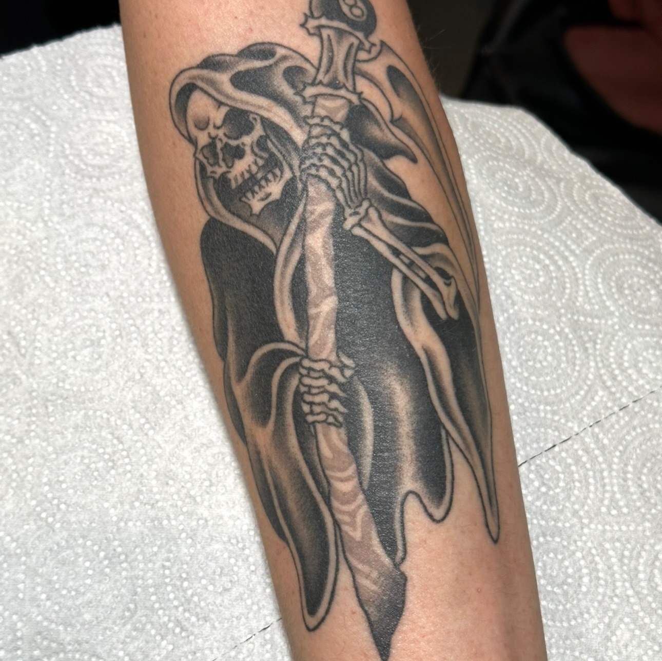 Tattoo by @bails.tattooer — black_and_grey, realism
