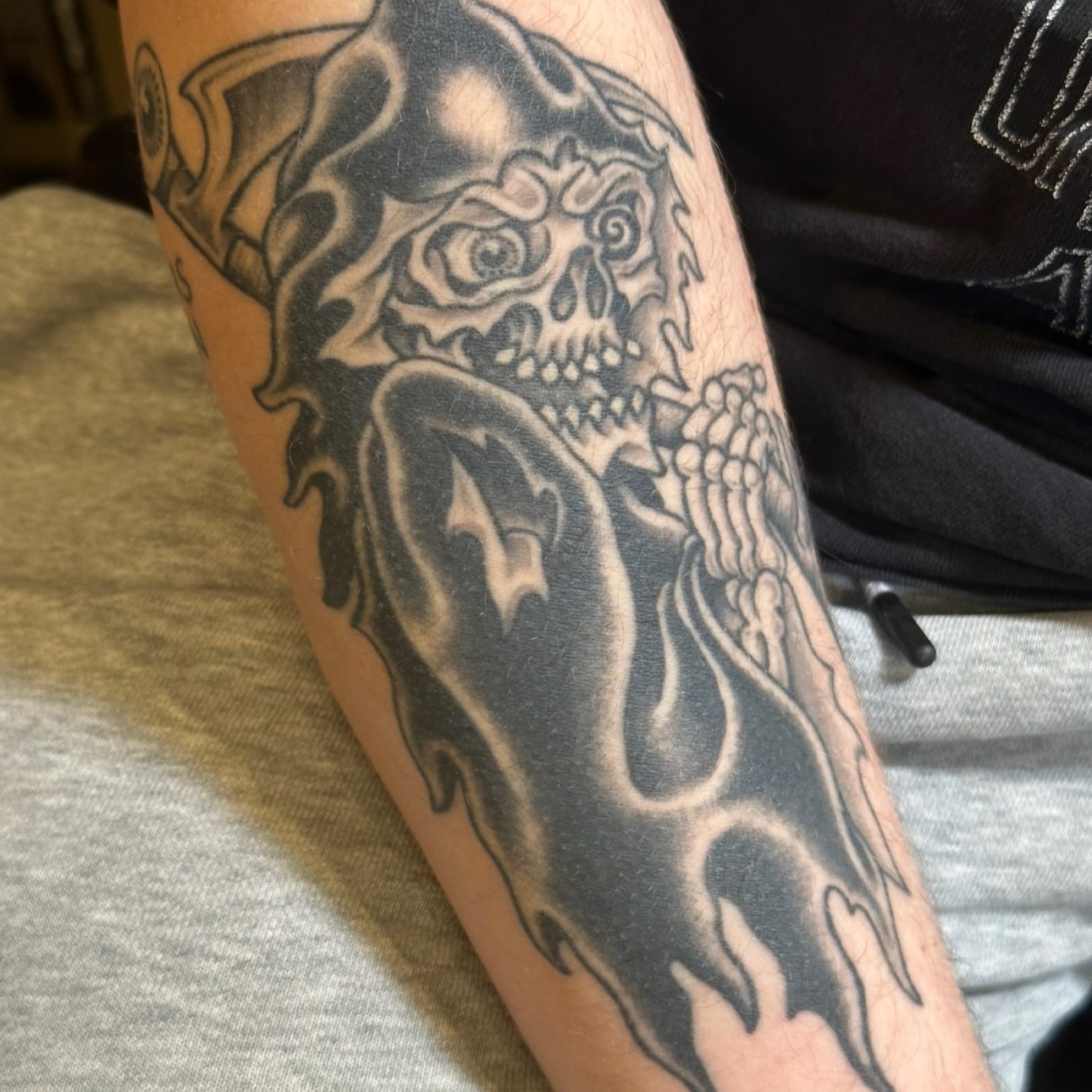 Tattoo by @bails.tattooer — black_and_grey