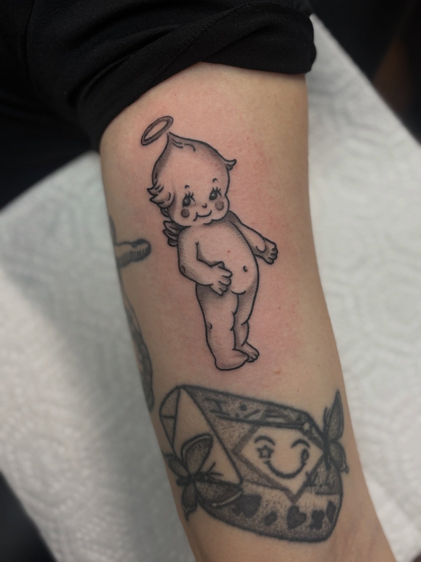 Tattoo by @genevieveink — black_and_grey