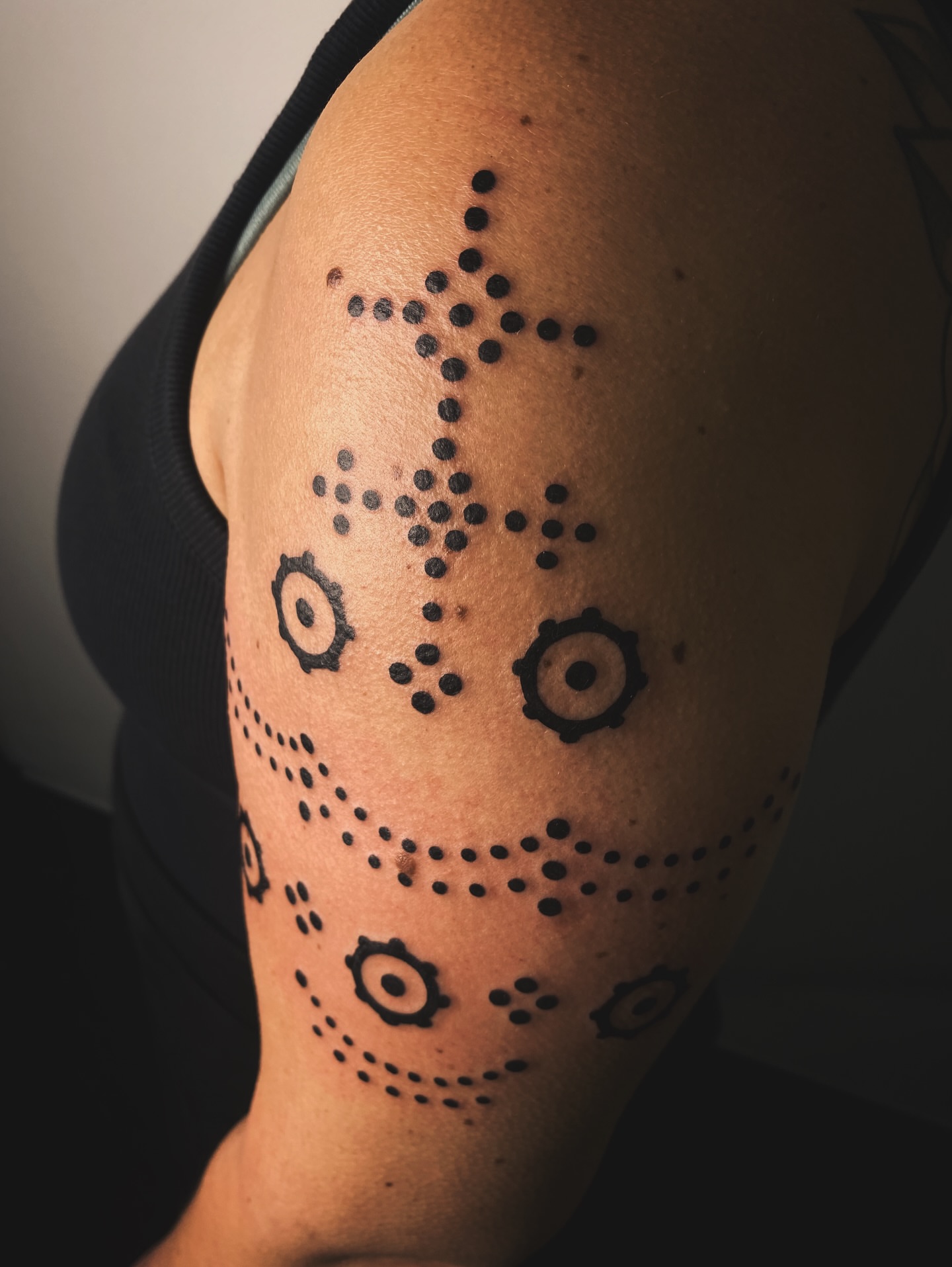 Tattoo by @bimtxtt — dotwork