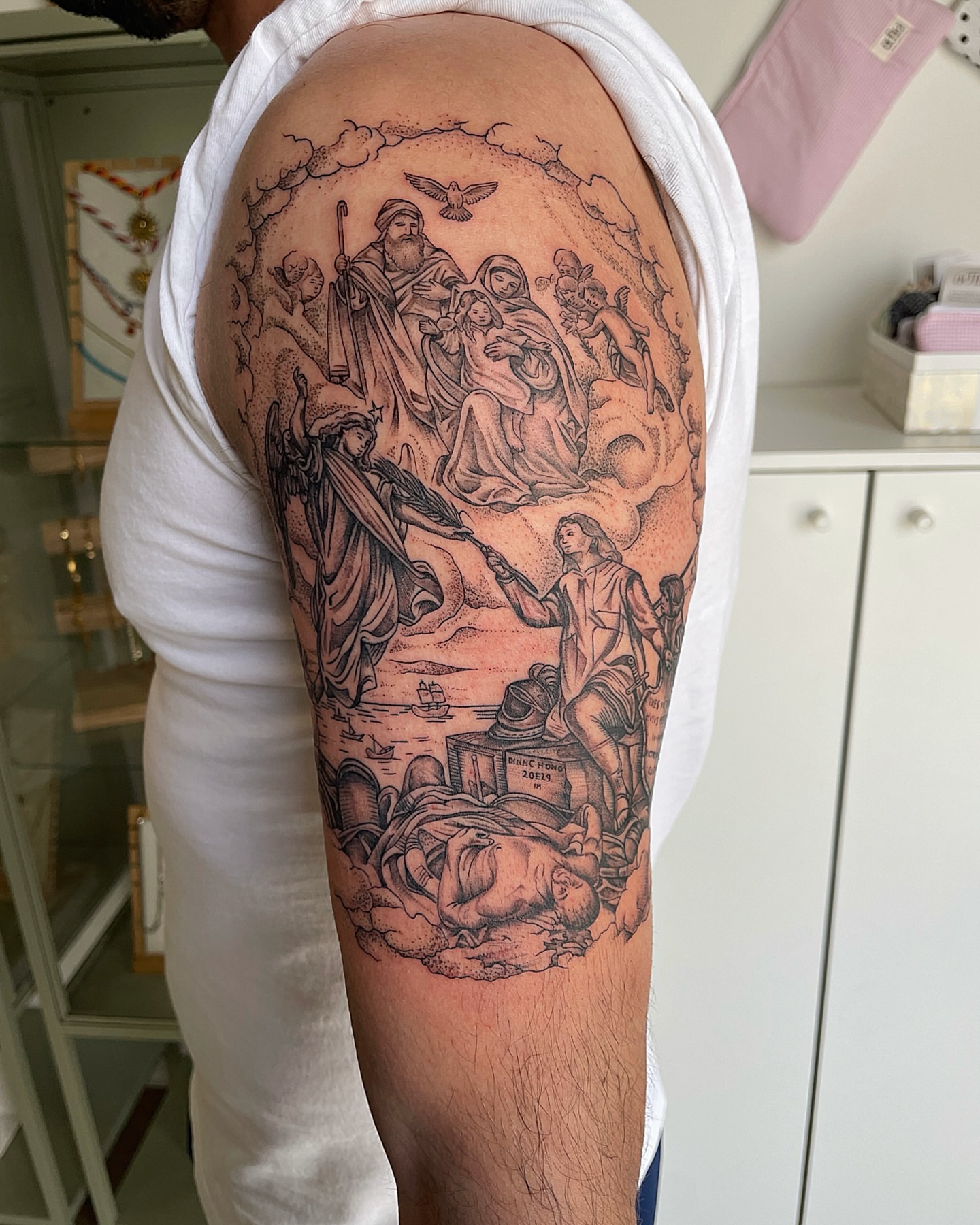 Tattoo by @mimz_studio — black_and_grey, realism