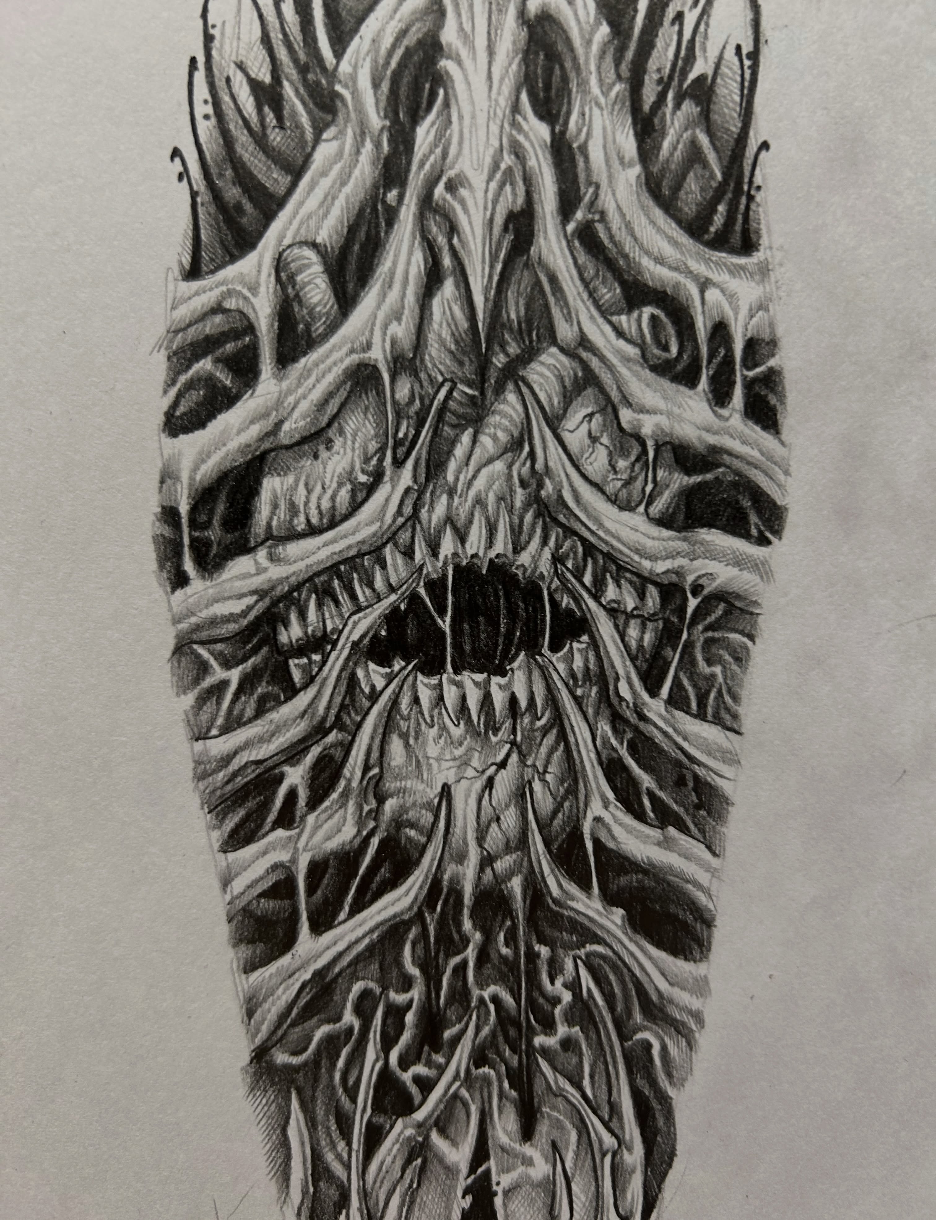 Tattoo by @tattooist_twoface — black_and_grey, realism