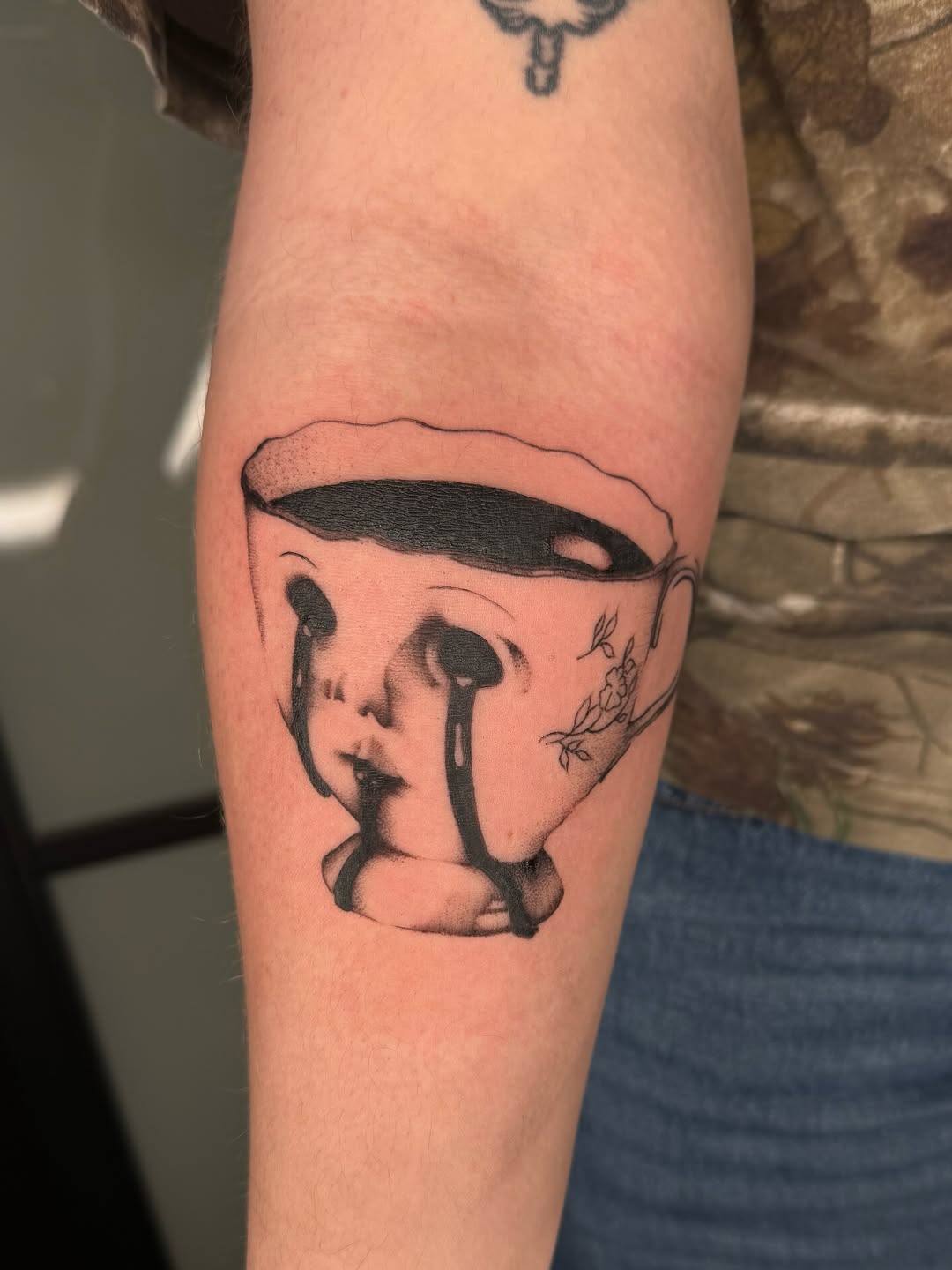 Tattoo by @mxminks โ black_and_grey, surrealism