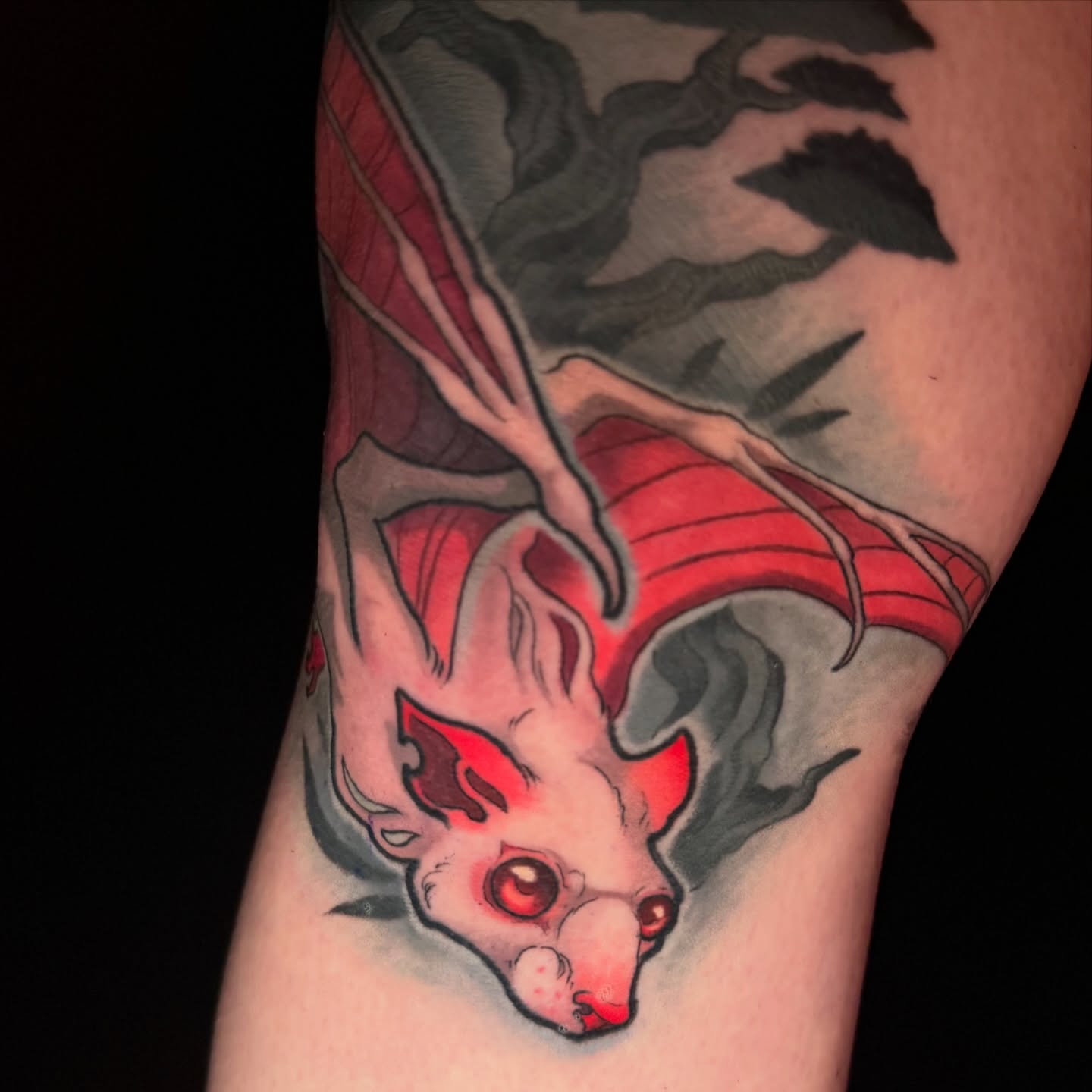 Tattoo by @krissy.carnage — american_traditional, dark_realism