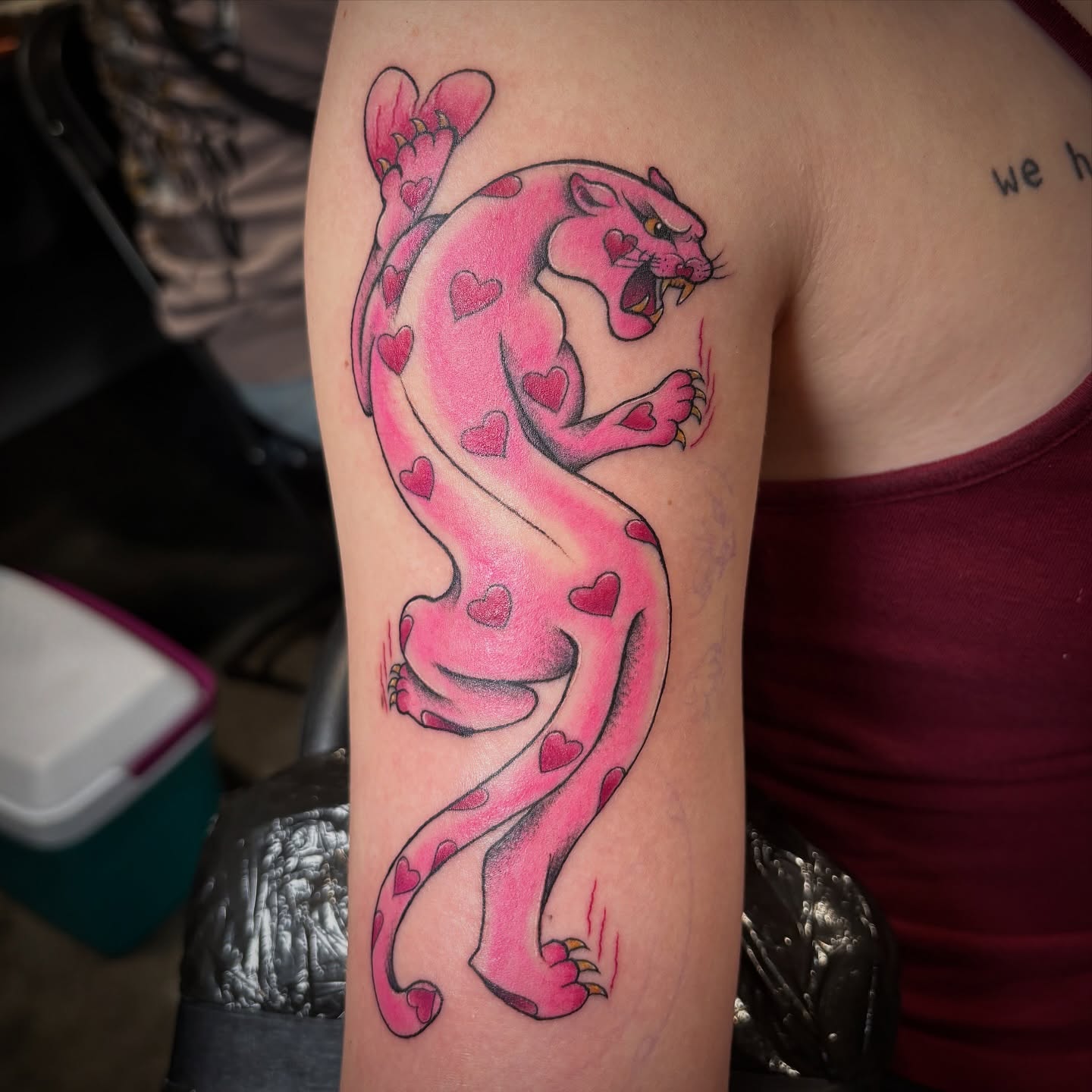 Tattoo by @aves_inks — trash_polka