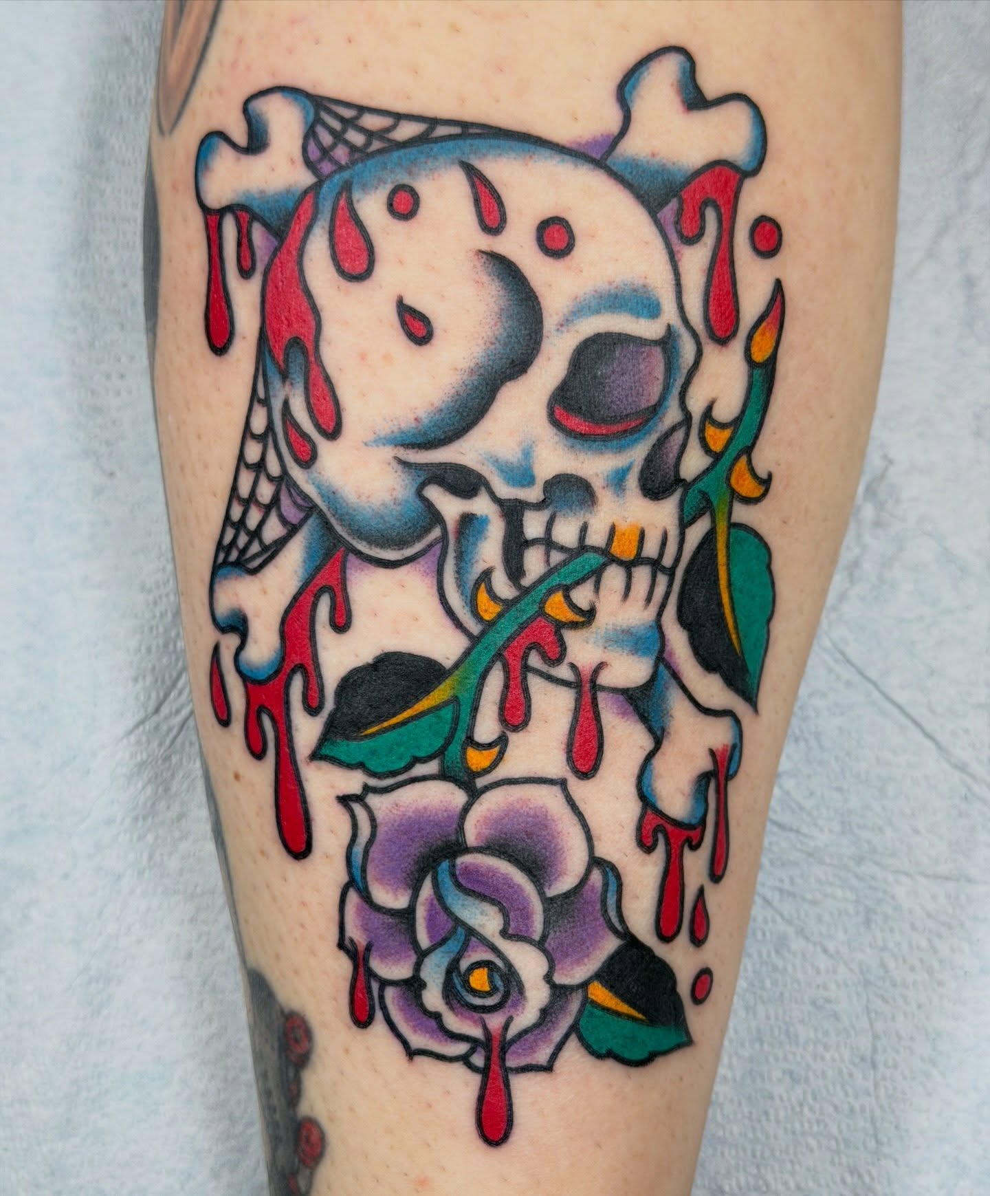 Tattoo by @keir_steik — american_traditional, trash_polka