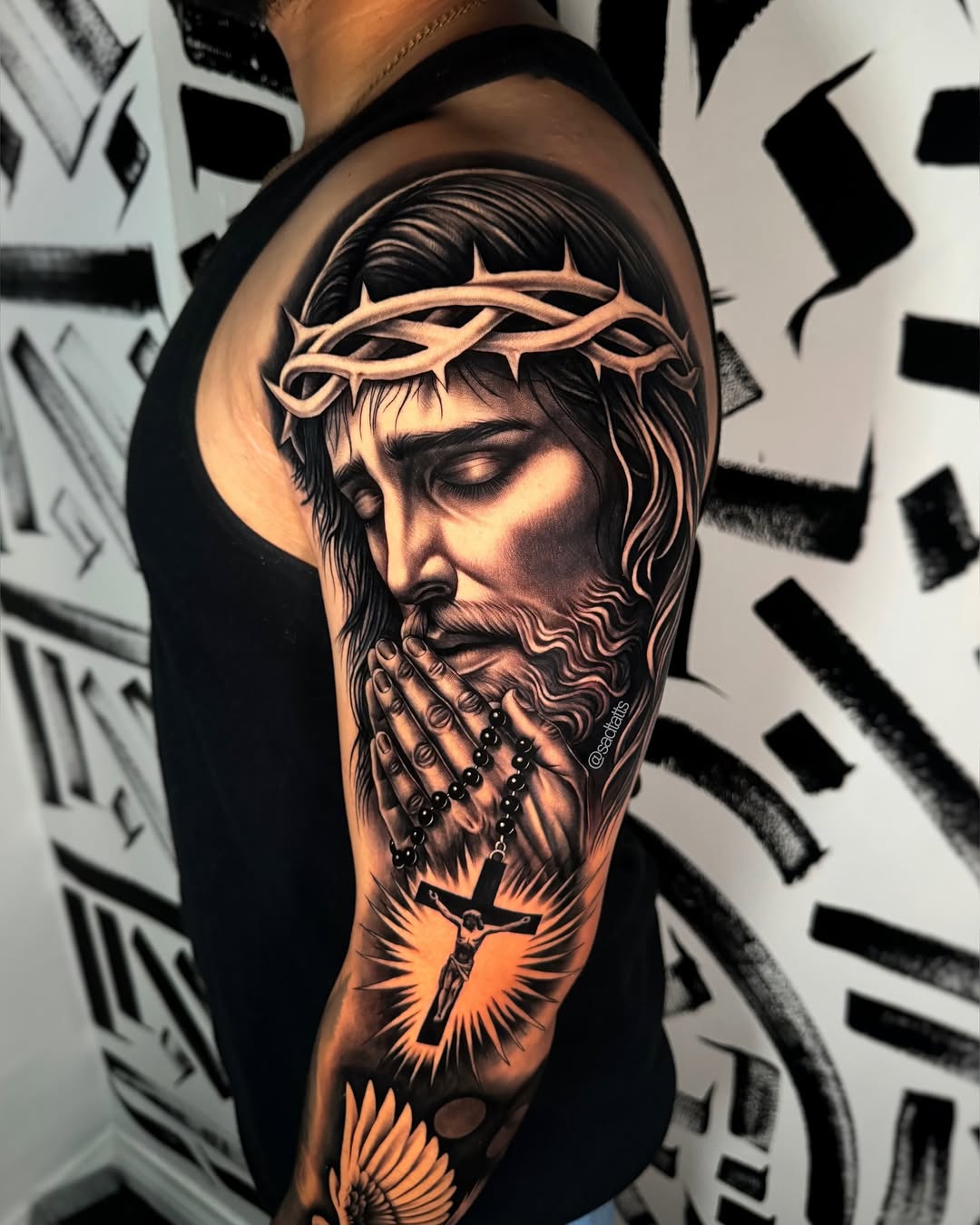 Tattoo by @sadtatts — realism, black_and_grey