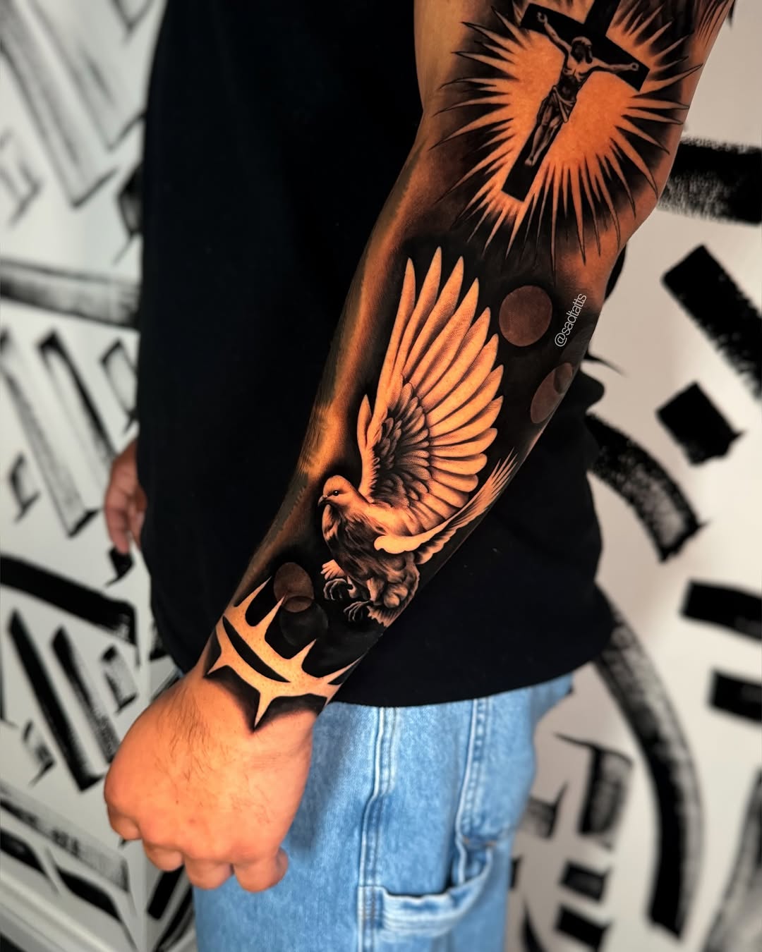 Tattoo by @sadtatts — realism, black_and_grey