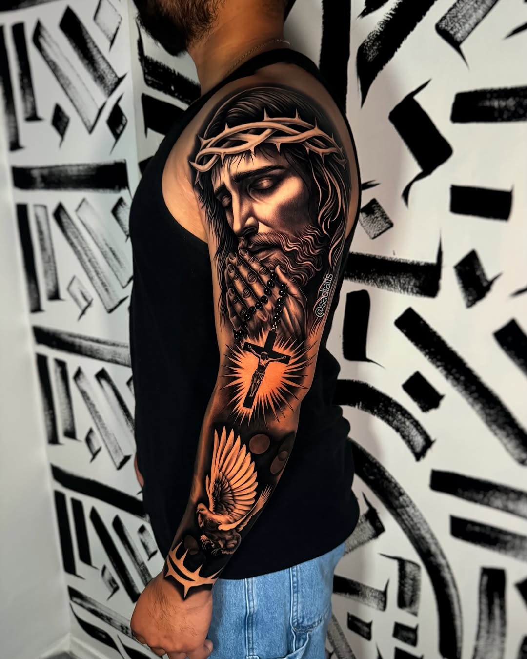 Tattoo by @sadtatts — realism, black_and_grey