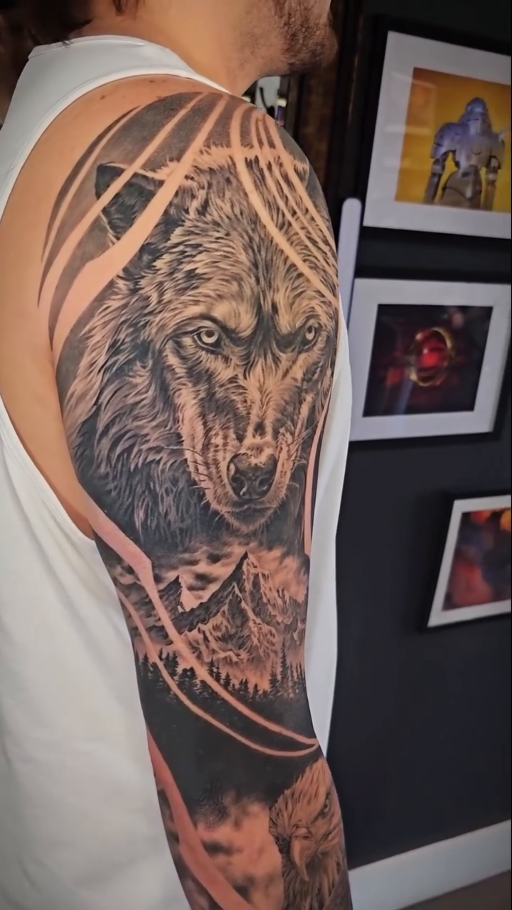 Tattoo by @waltwattstattoos — realism, black_and_grey