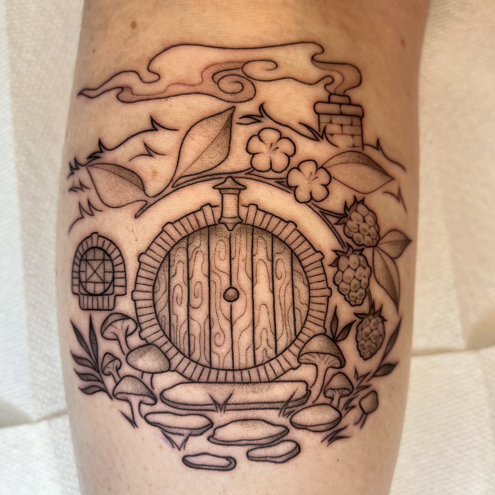 Tattoo by @inkneous — black_and_grey