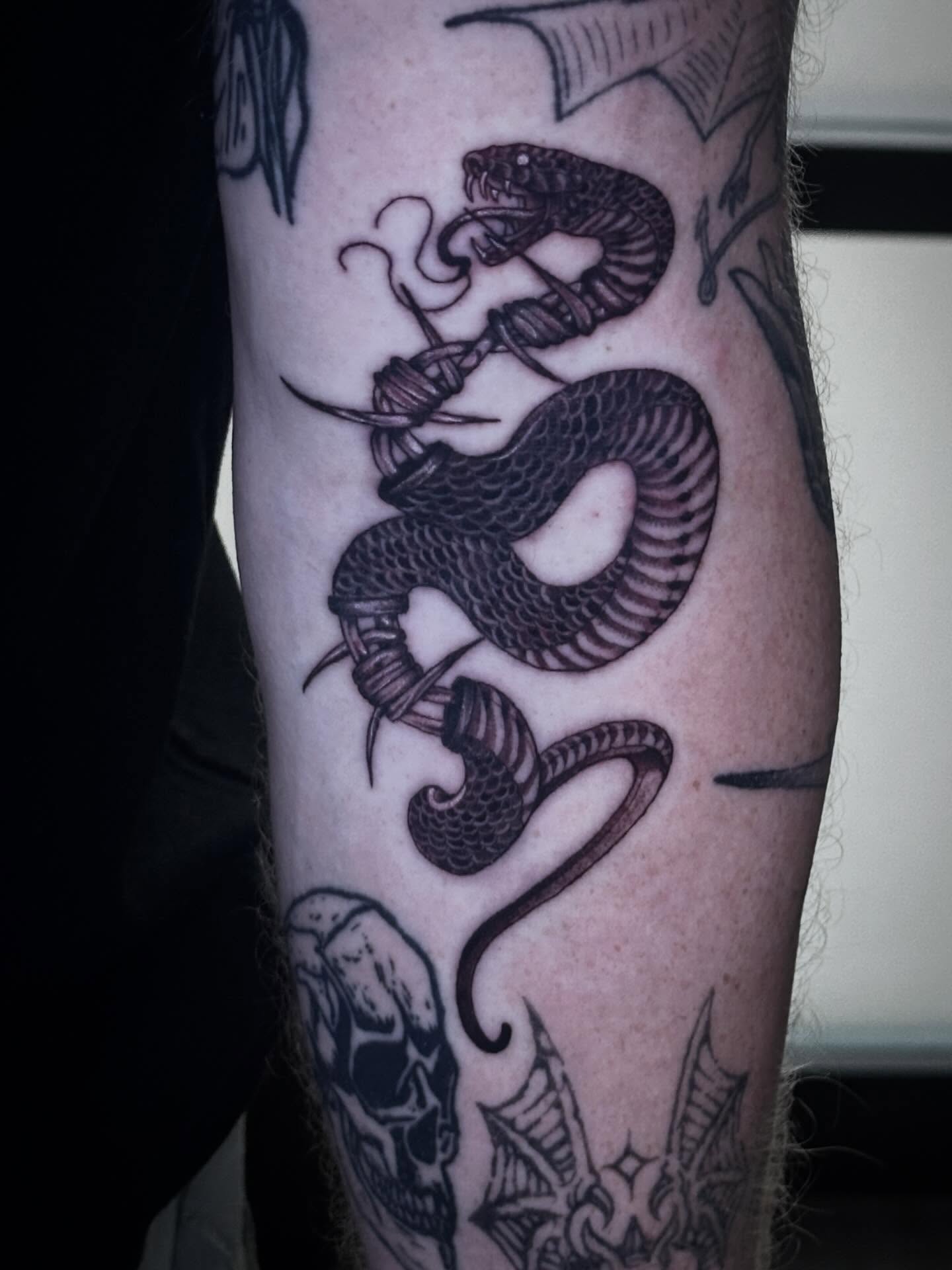 Tattoo by @_inked_ann_ — black_and_grey