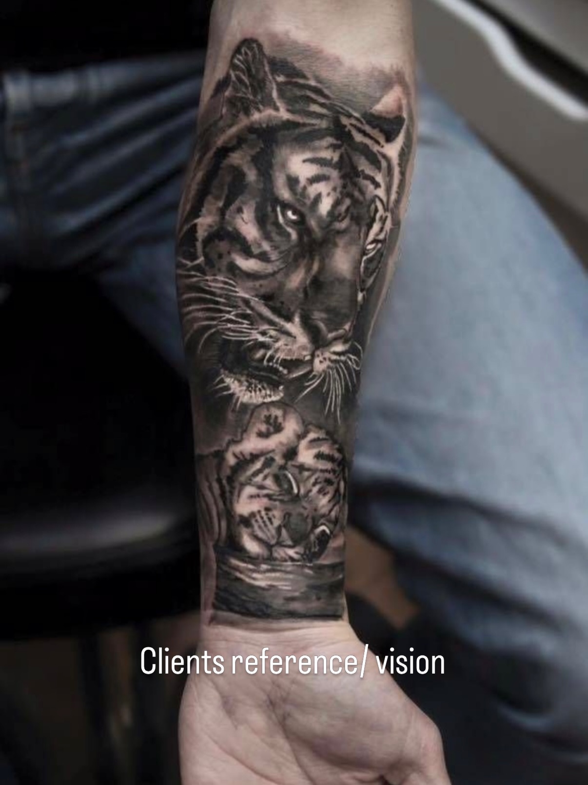 Tattoo by @kiddo_tats — realism, black_and_grey