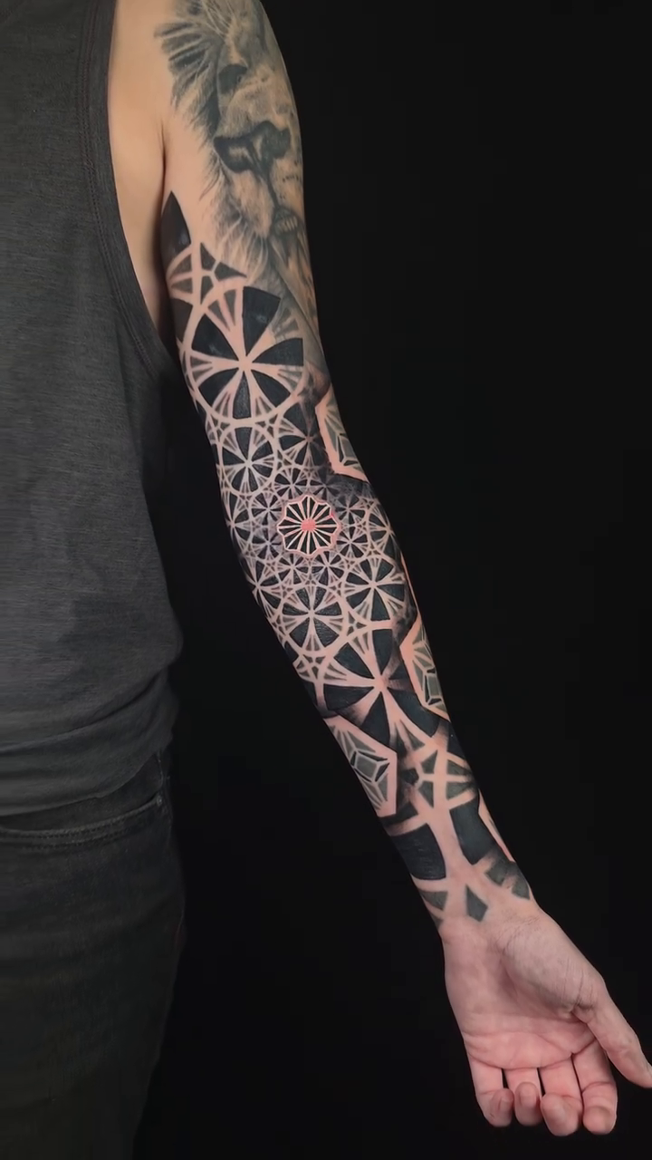 Geometric patterns geometric tattoo by Kevin Ligabue
