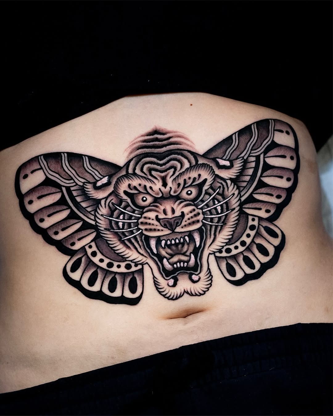 Tattoo by @miguelcomintattooer — american_traditional, black_and_grey