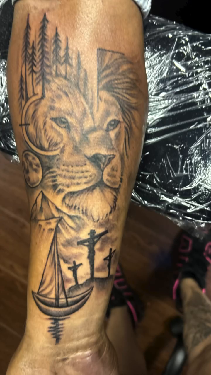 Tattoo by @inkbaby713 — realism, black_and_grey