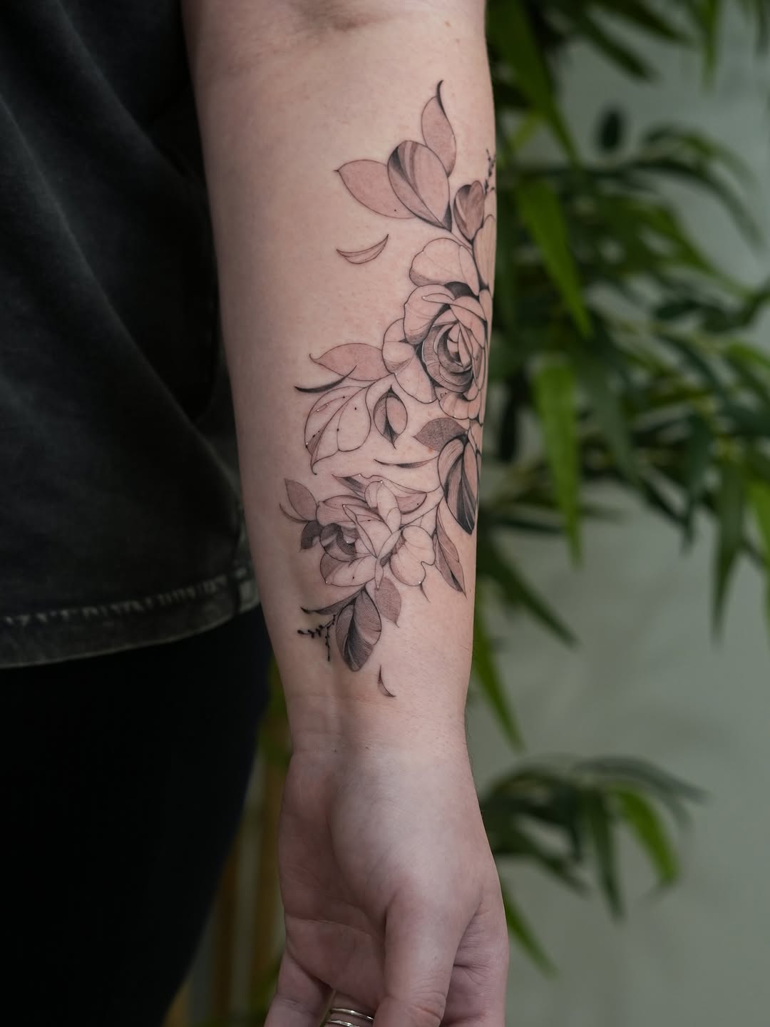 Tattoo by @bassalo.fineline — fine_line, black_and_grey