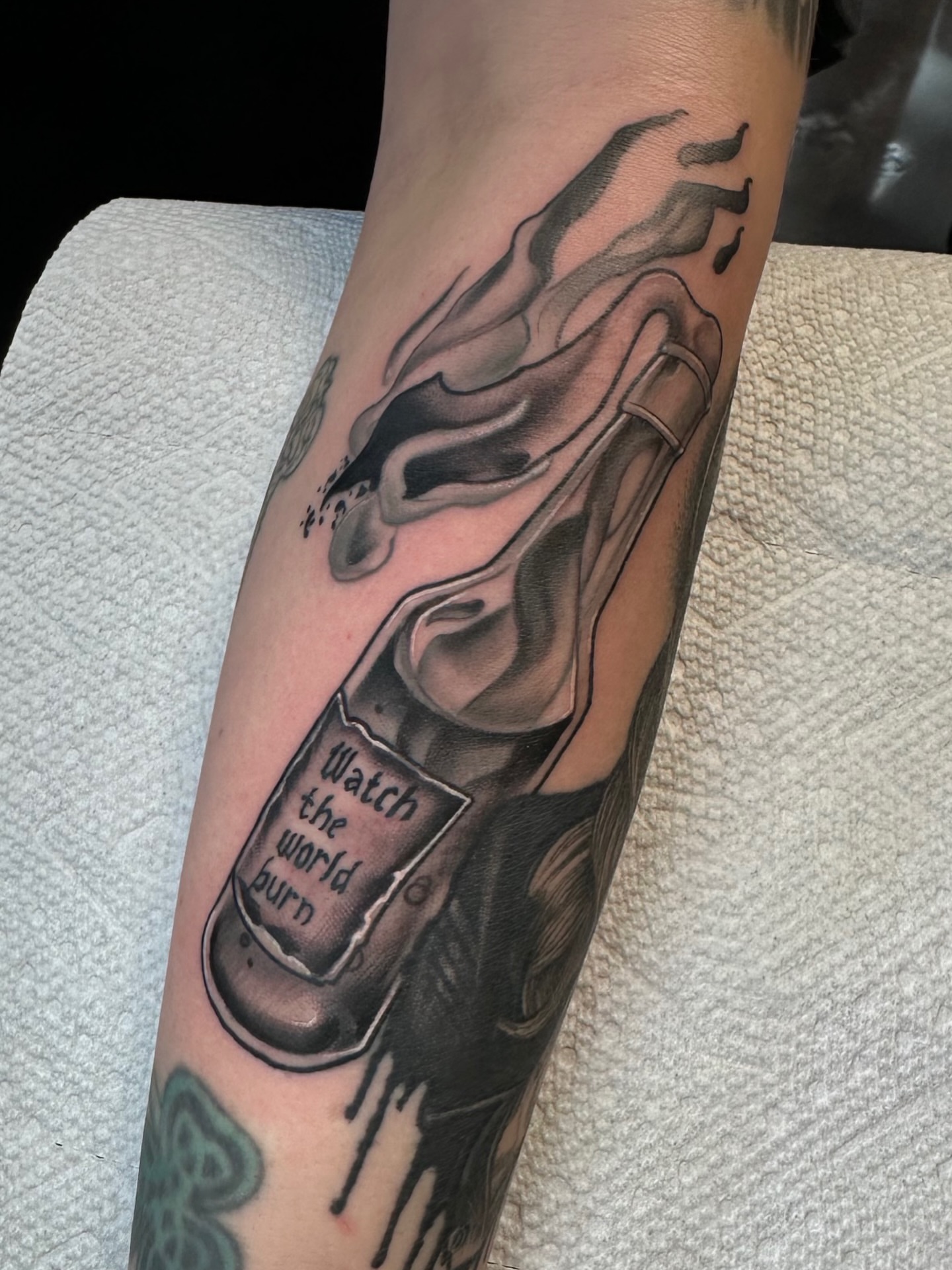 Tattoo by @teddigarsontattoos — black_and_grey