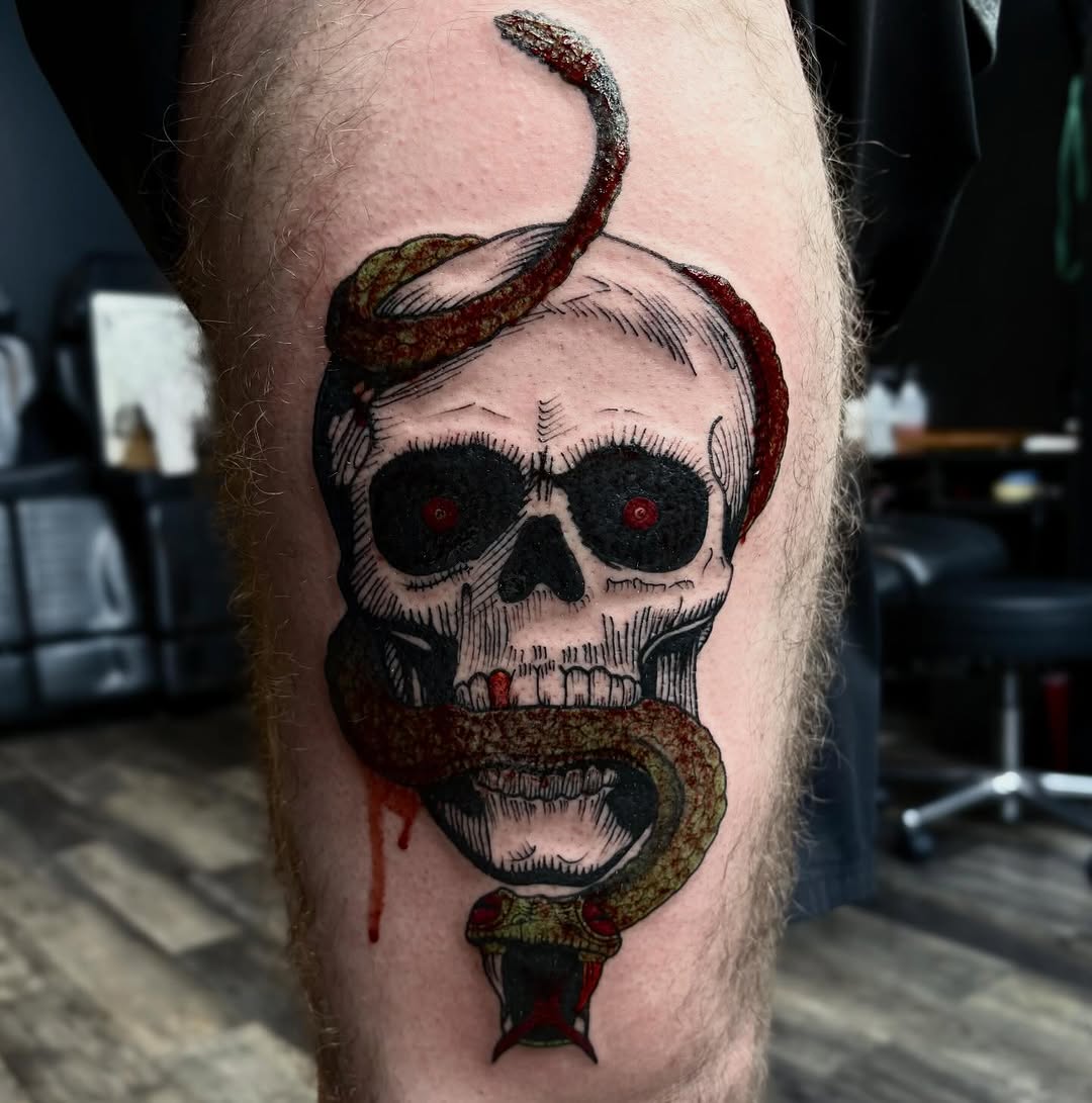 Tattoo by @gloomberrytattoos โ black_and_grey, realism