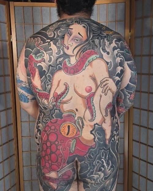 Tattoo by @john.sunderland β japanese_irezumi, black_and_grey