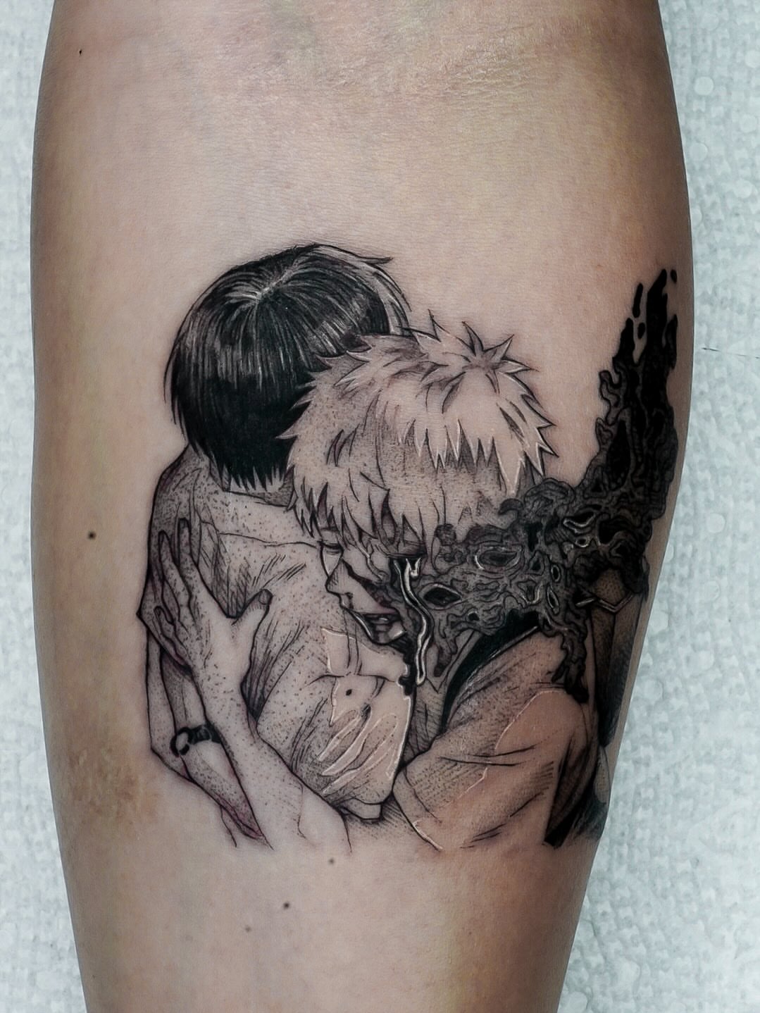 Tattoo by @chrisjtattoo — black_and_grey, realism